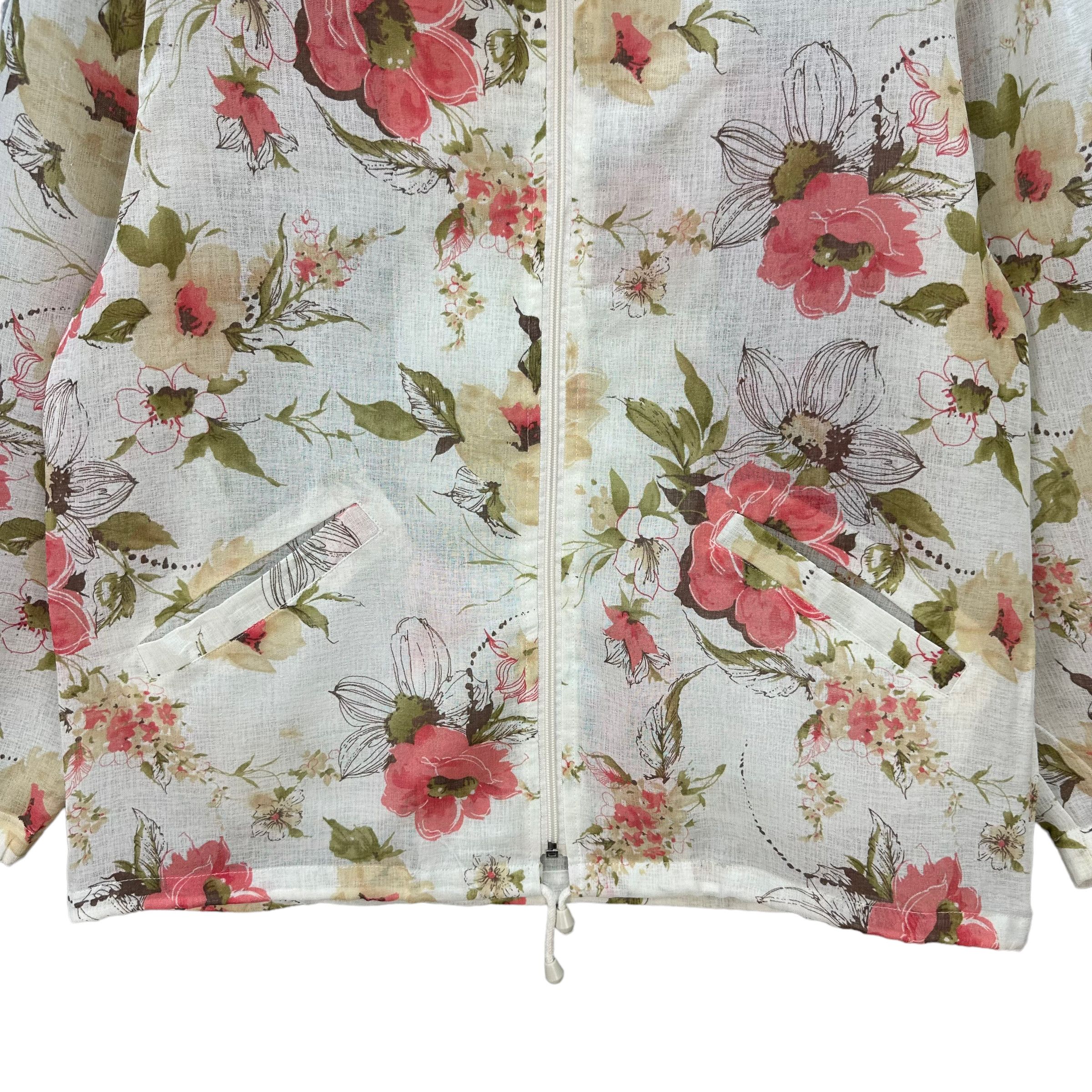 Japanese Brand VINTAGE FLOWER JACKET / LIGHT JACKET #7942-191 Size M / US 6-8 / IT 42-44 - 3 Thumbnail