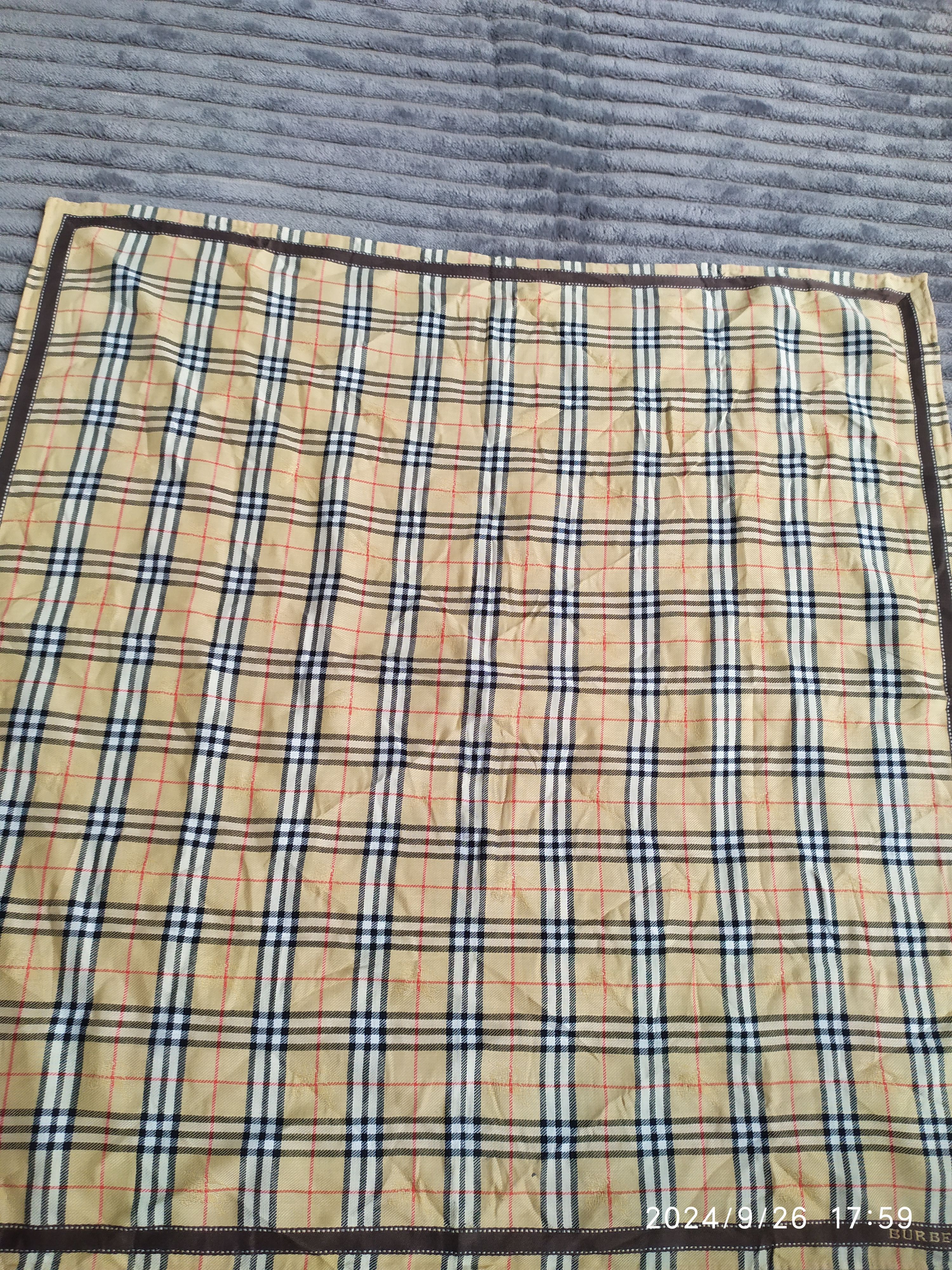 Burberry × Vintage Vintage Burberry Handkerchief Neckerchief Bandana Size ONE SIZE - 5 Thumbnail