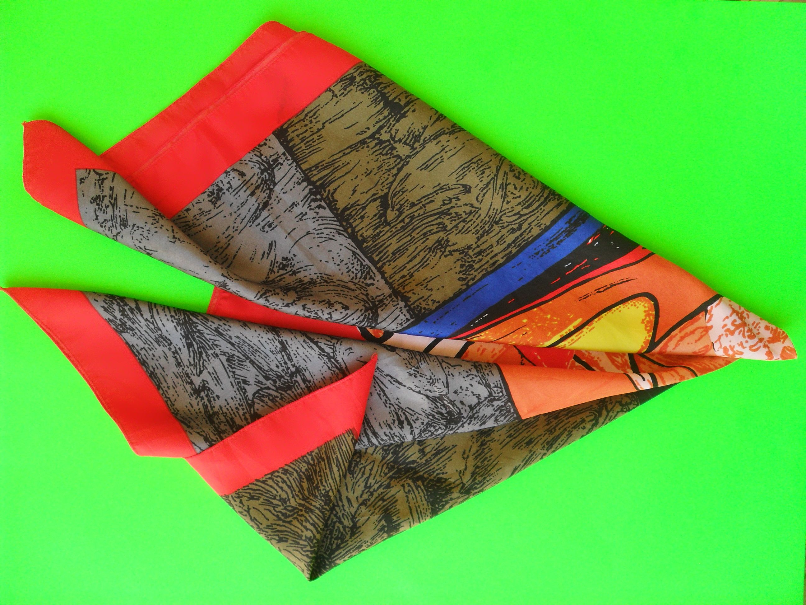 Other Authentic vintage Art "Picasso" scarf. Size ONE SIZE - 5 Thumbnail