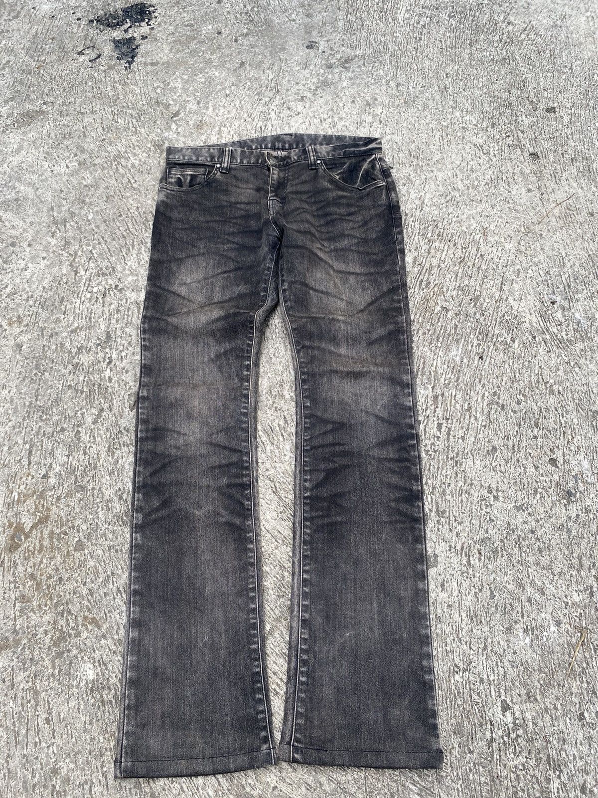 If Six Was Nine × Le Grande Bleu (L.G.B.) × Tornado Mart Tornado mart acid wash black denim pants Size US 32 / EU 48 - 1 Thumbnail