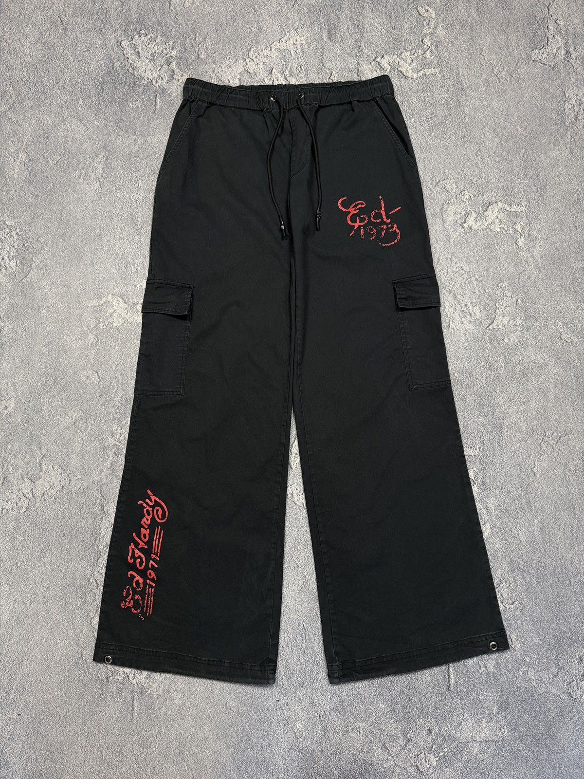 Ed Hardy Women Ed Hardy Pants Vintage Big Logo Y2k Style Rap Size 34" / US 12 / IT 48 - 1 Thumbnail