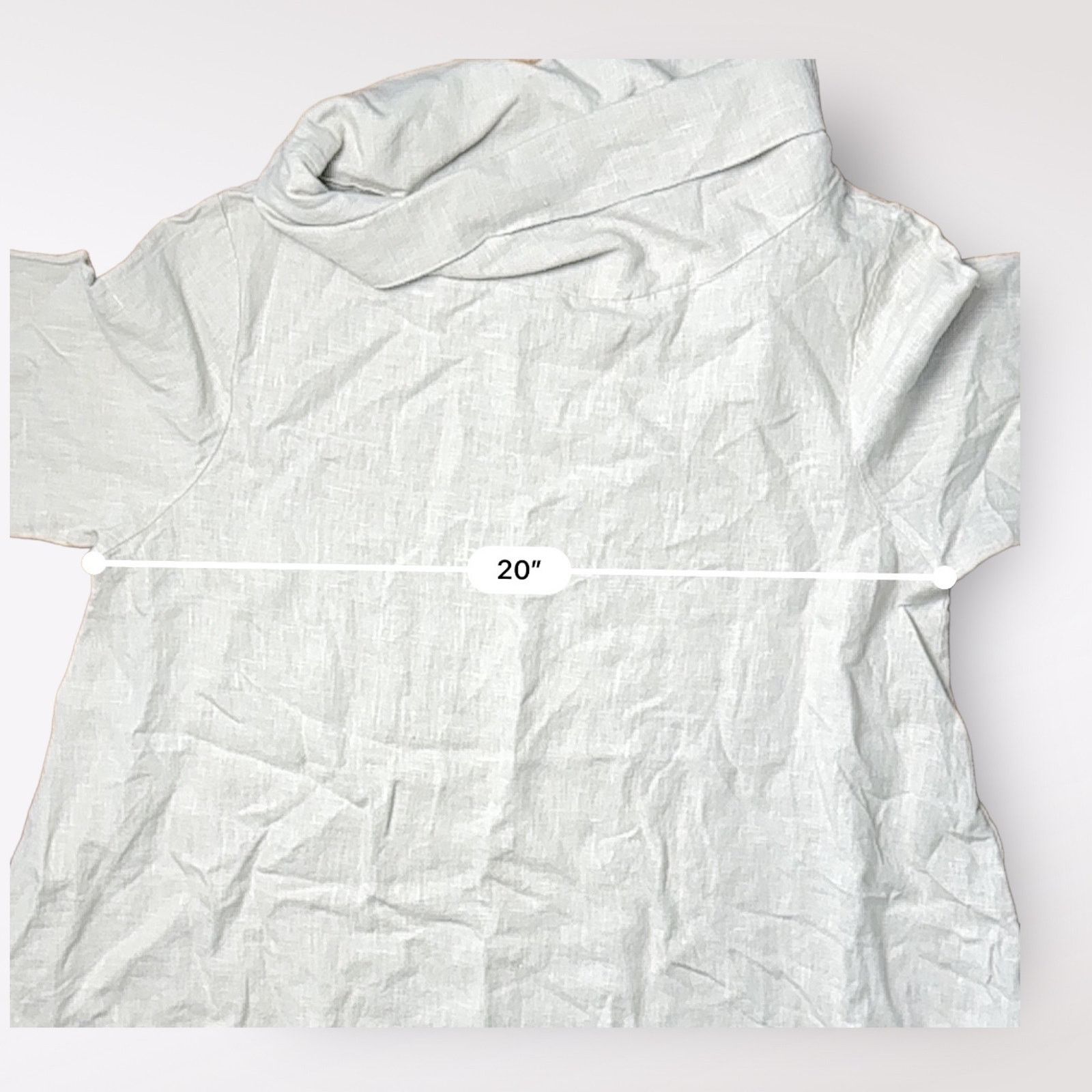 Bryn Walker Bryn Walker Etta Linen Cowl Neck Gray Blouse Top Size XS Size XS / US 0-2 / IT 36-38 - 4 Thumbnail
