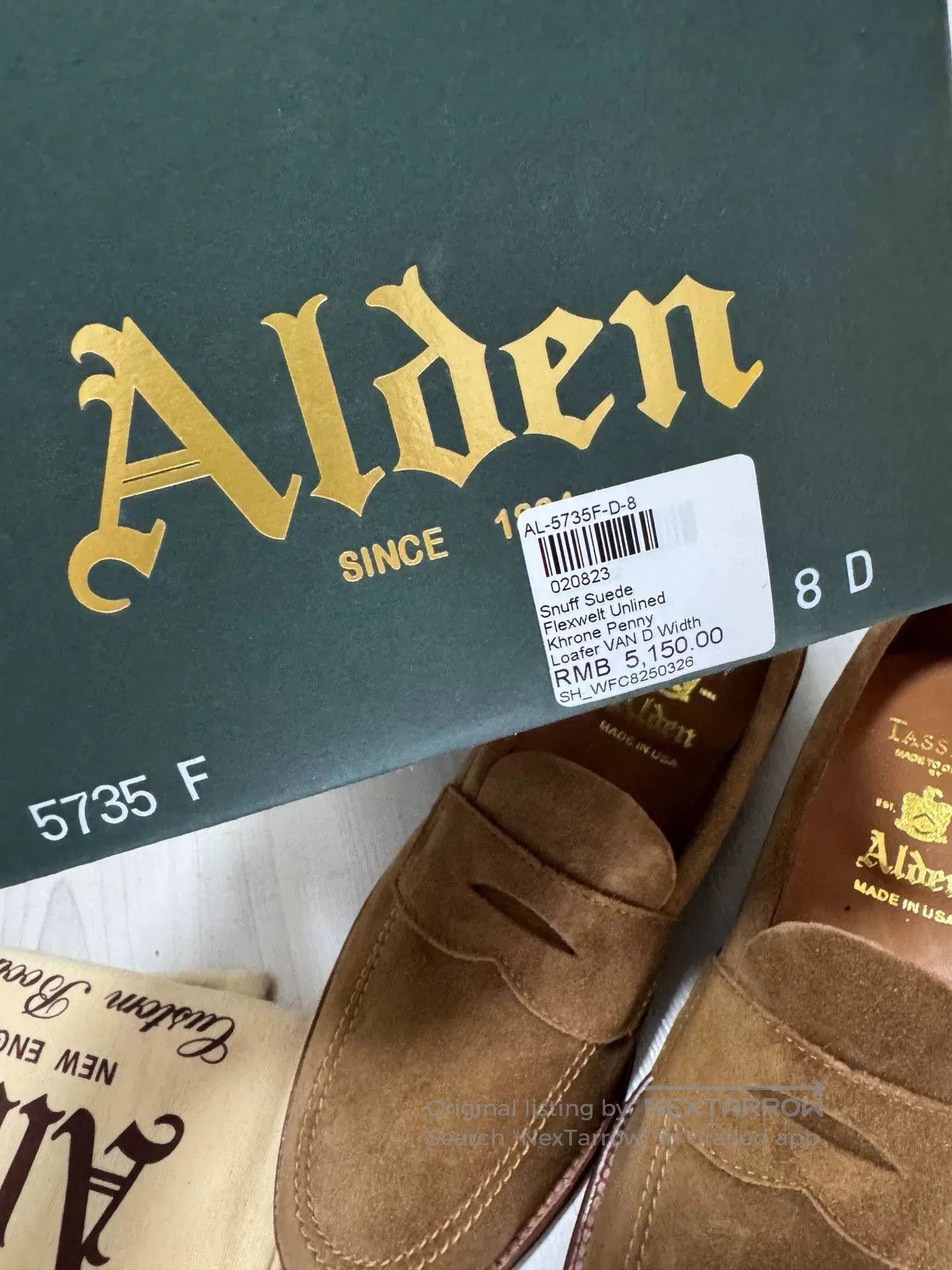 Alden Alden 5735F MTO Penny Loafers. Size US 8 / EU 41 - 3 Thumbnail