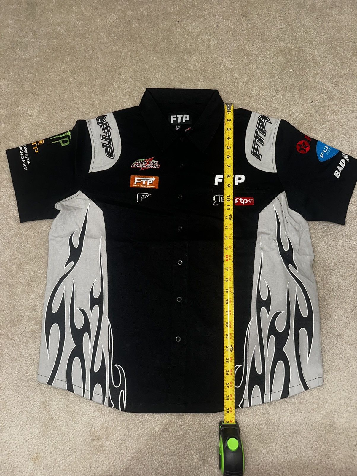 Fuck The Population Fuck The Population FTP Raceway Button Up Shirt Size US XL / EU 56 / 4 - 4 Thumbnail