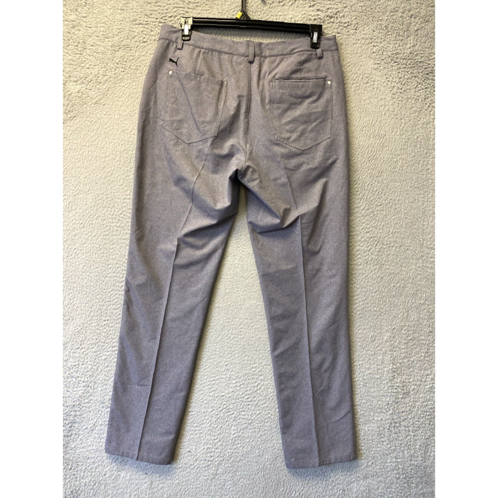 Puma Puma Tailored Golf Pants Tapered Leg Stretch Waist 34x32 Gray Mens Pants 100% Polyester Casual Stretch Day on Course Size US 34 / EU 50 - 7 Thumbnail