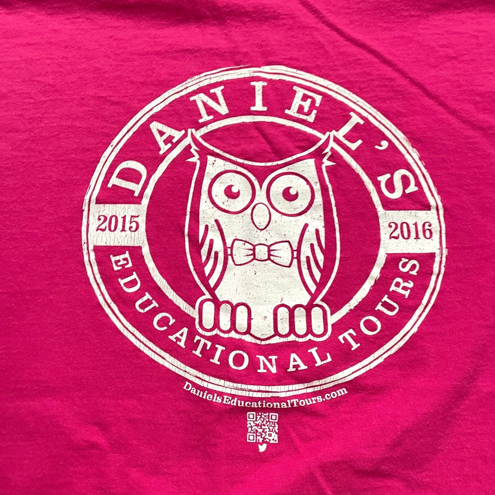 Gildan GILDAN Ultra Cotton Graphic T-Shirt Unisex 2XL Pink College Tour Tee Mens Size US XXL / EU 58 / 5 - 4 Thumbnail
