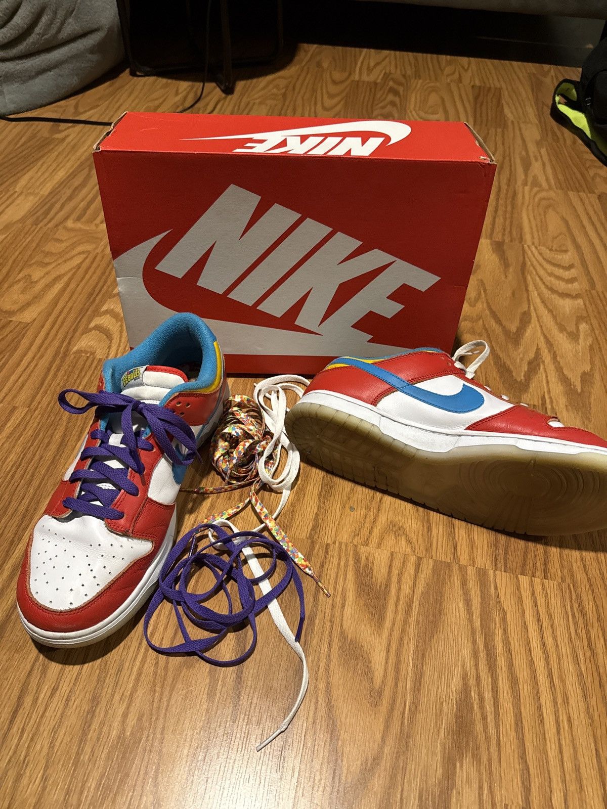 Nike Fruity pebbles dunks Size US 11.5 / EU 44-45 - 2 Thumbnail