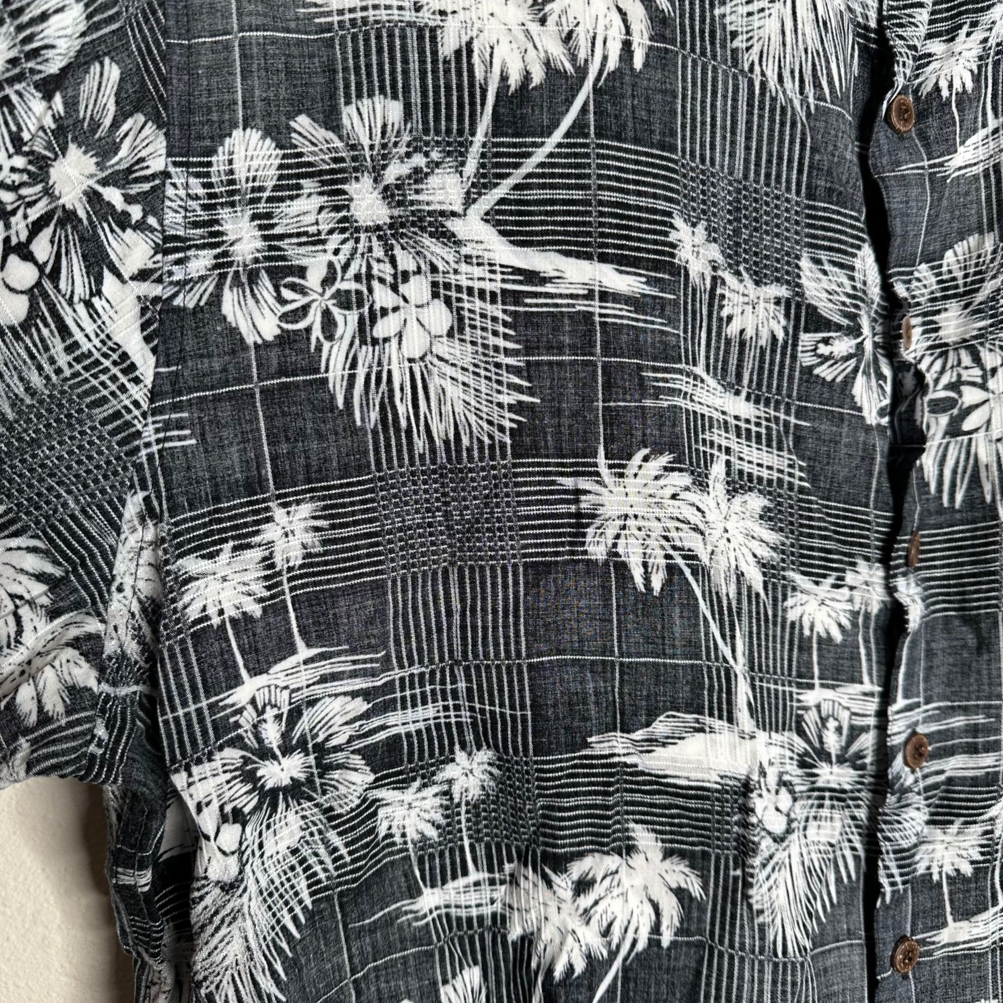 Caribbean Caribbean Black Tropical short sleeve button up camp shirt S Size US XXL / EU 58 / 5 - 5 Thumbnail
