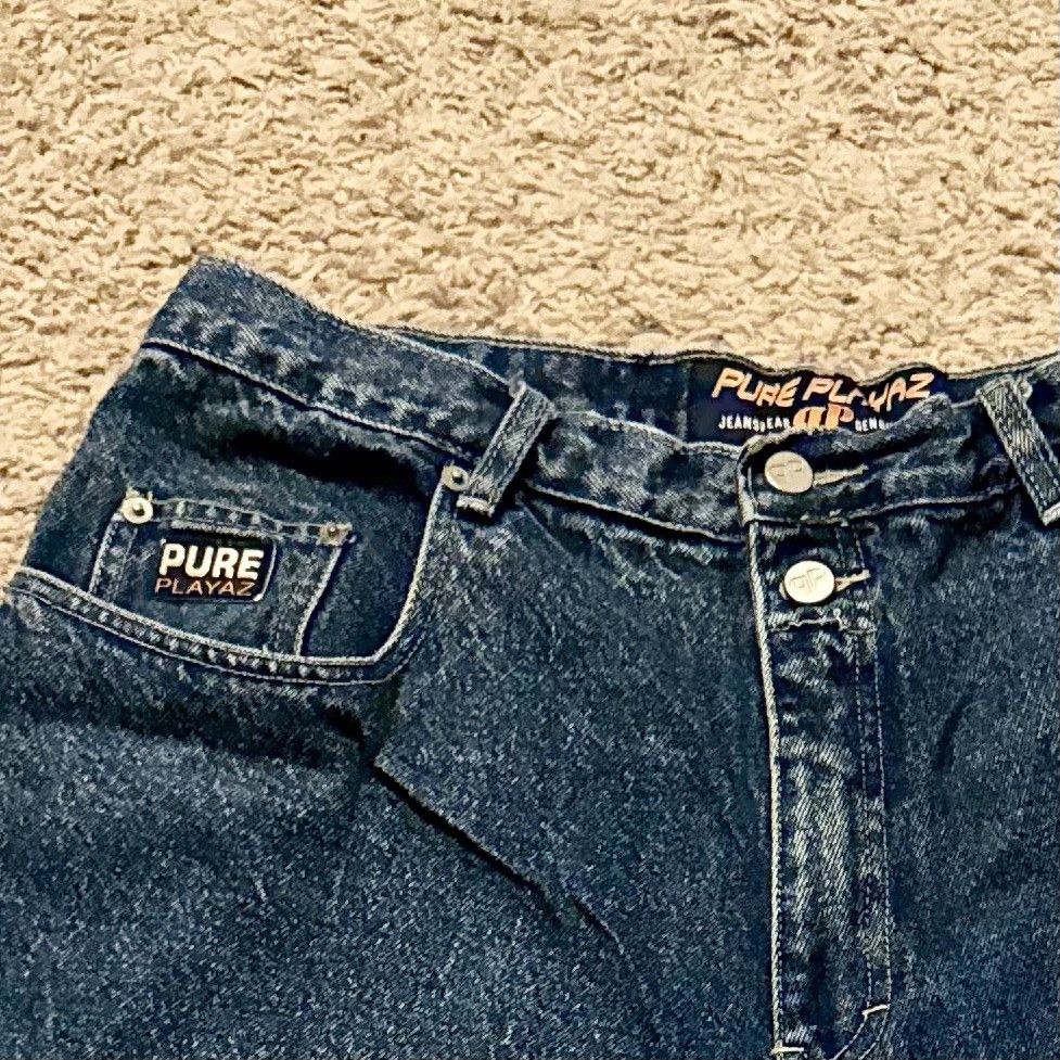 Vintage VINTAGE PURE PLAYAZ BAGGY JEAN SHORTS! Size US 36 / EU 52 - 3 Thumbnail