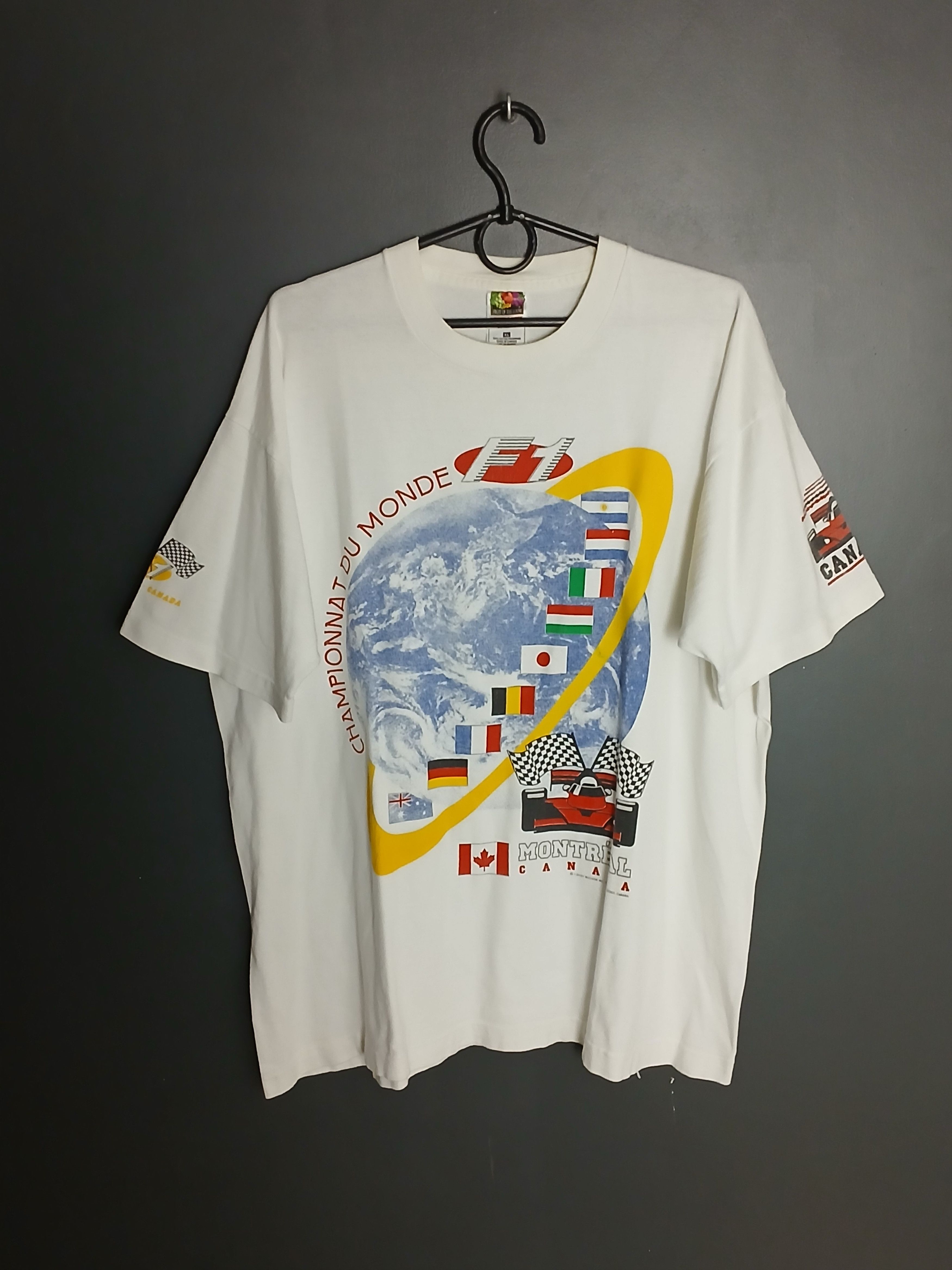 Formula 1 × Vintage Vintage Formula 1 Racing Single Stitch T-Shirt Size US XL / EU 56 / 4 - 1 Thumbnail