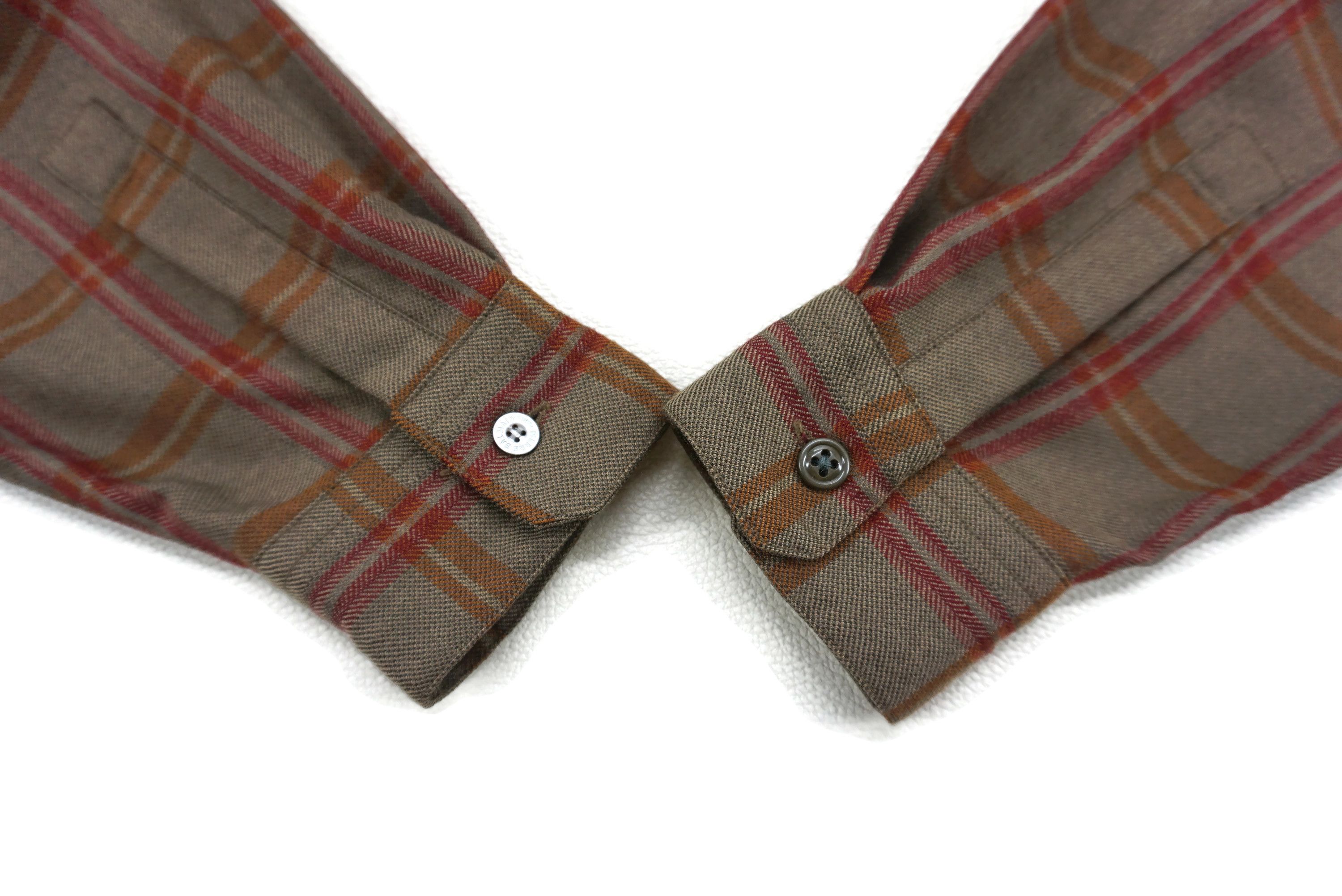 Pierre Balmain Vintage Plaid Wool Button Down Shirt Made in Japan Size US M / EU 48-50 / 2 - 9 Thumbnail