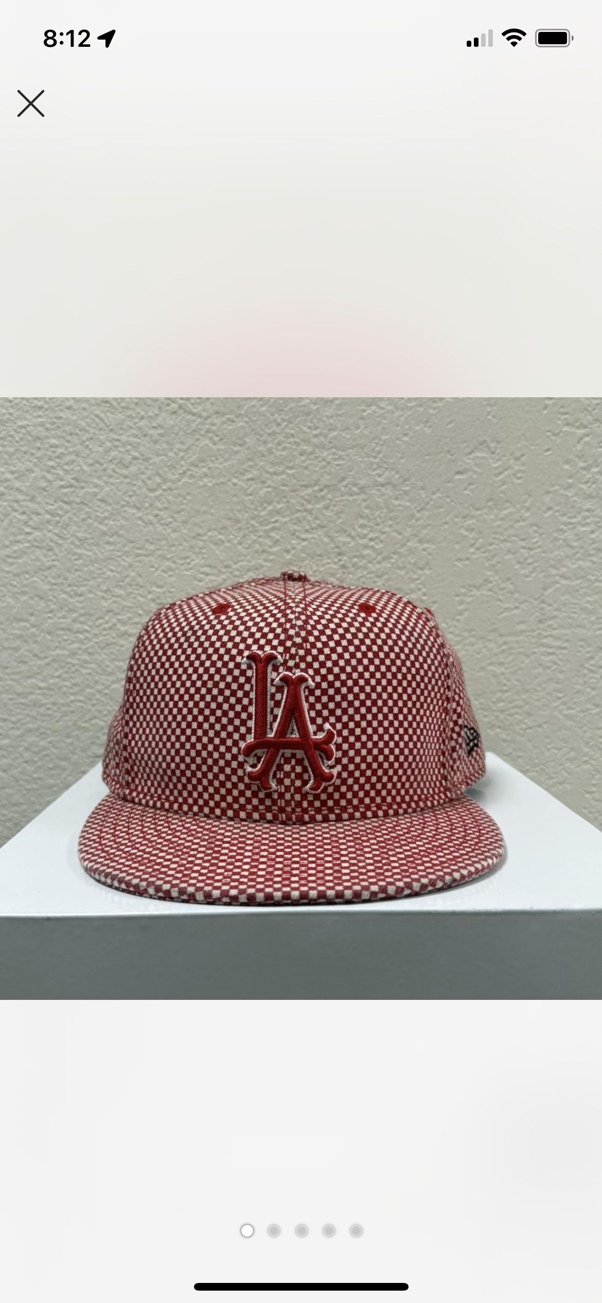 Supreme Vintage Supreme 2004 LA Checkered New Era Cap Size ONE SIZE - 5 Thumbnail