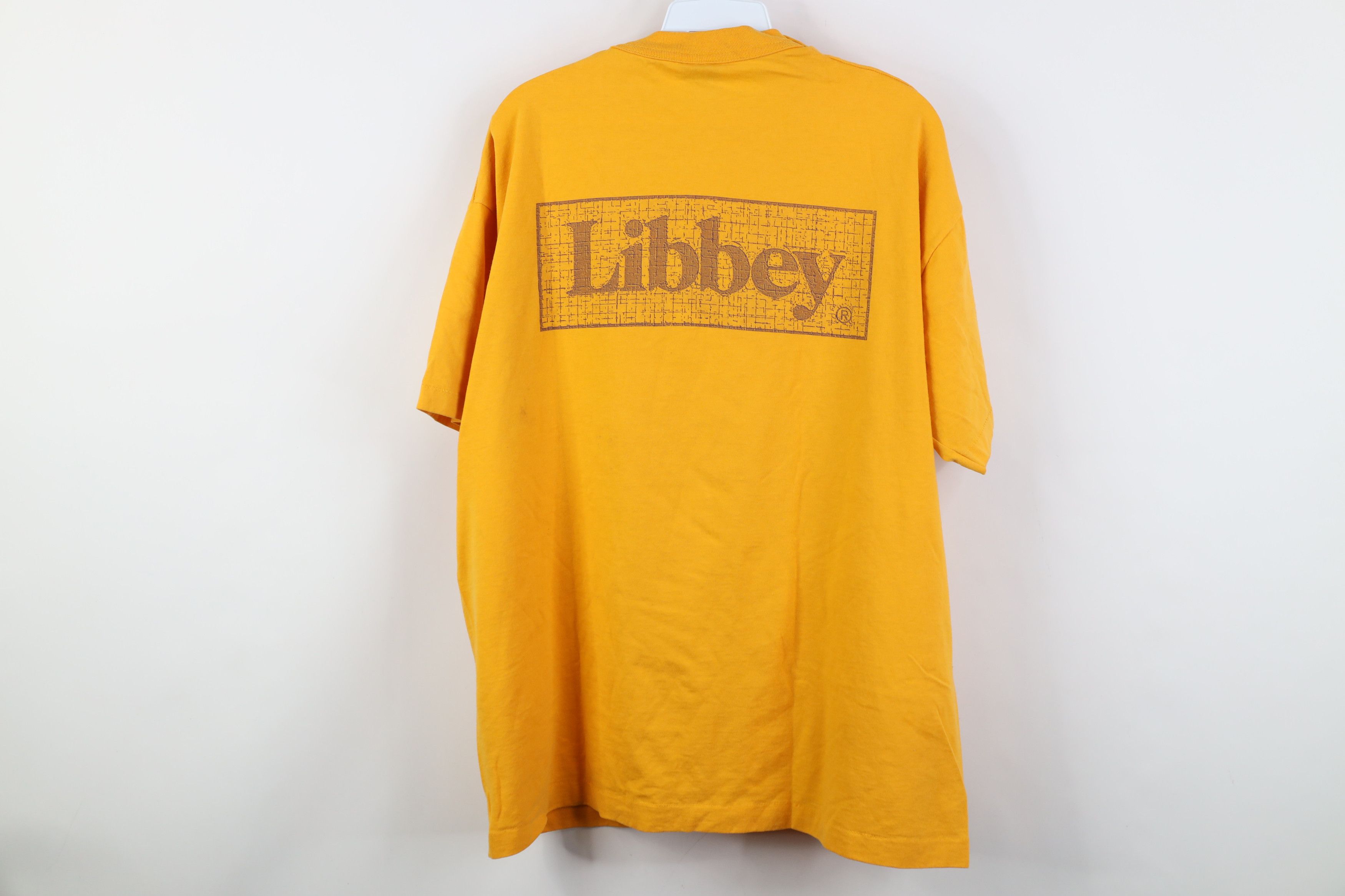 Vintage Vintage 90s Streetwear Spell Out Libbey Glass T-Shirt USA Size US XL / EU 56 / 4 - 12 Thumbnail