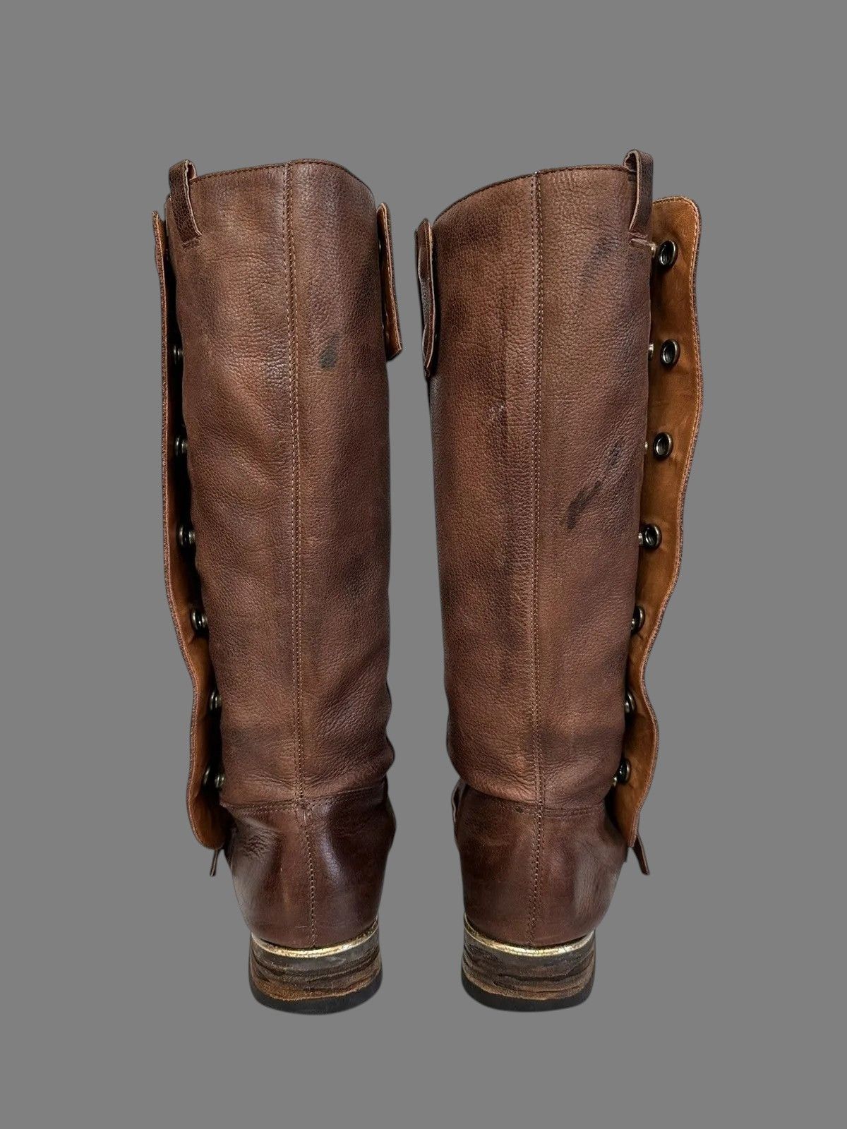 Dirk Bikkembergs Rick Owens Inspired AS98 Vintage Leather High Ankle Boots Size US 8 / IT 38 - 5 Thumbnail