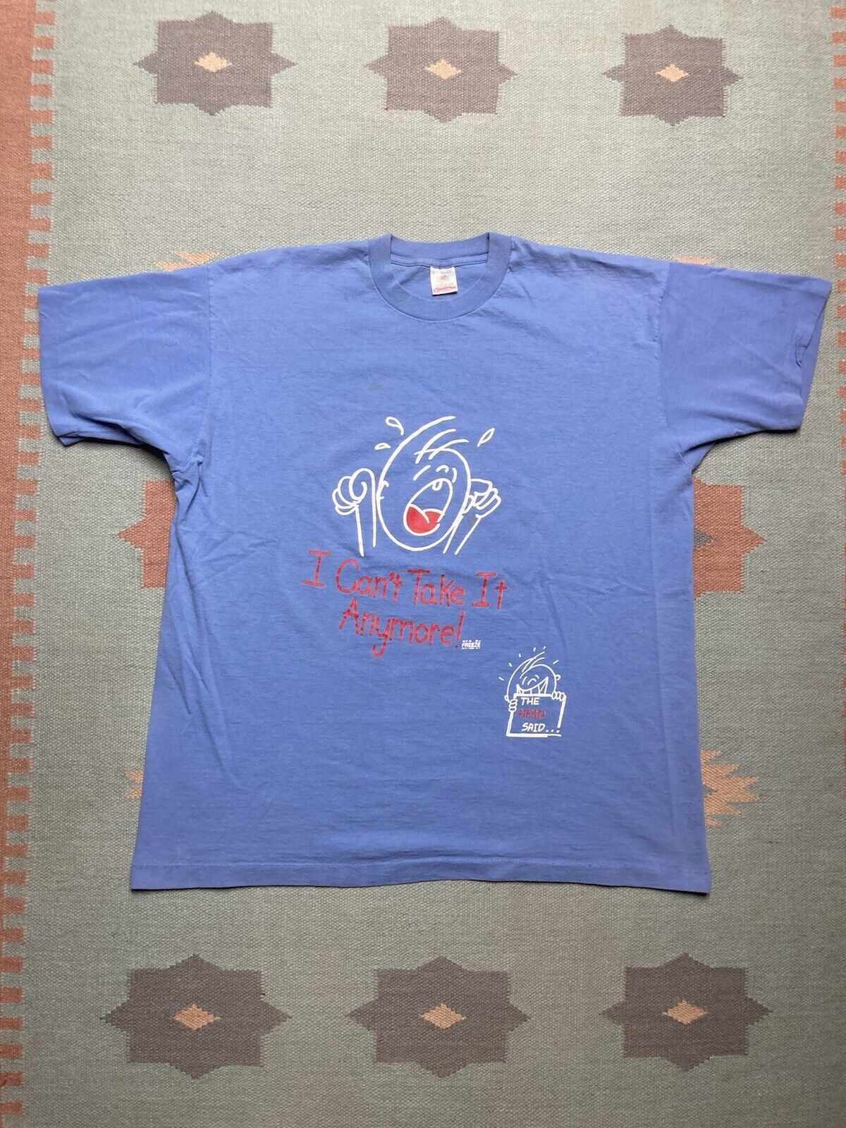 Fruit Of The Loom × Vintage 90s t shirt the head said I cant take it anymore cartoon XXL Size US XXL / EU 58 / 5 - 1 Thumbnail