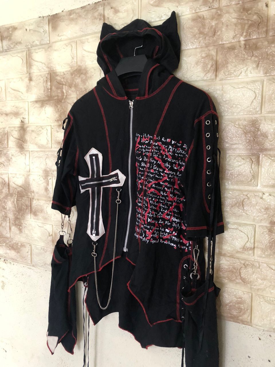 Japanese Brand Reach Keystation Bondage Punk Seditionaires Devil Hoodie Size M / US 6-8 / IT 42-44 - 2 Thumbnail