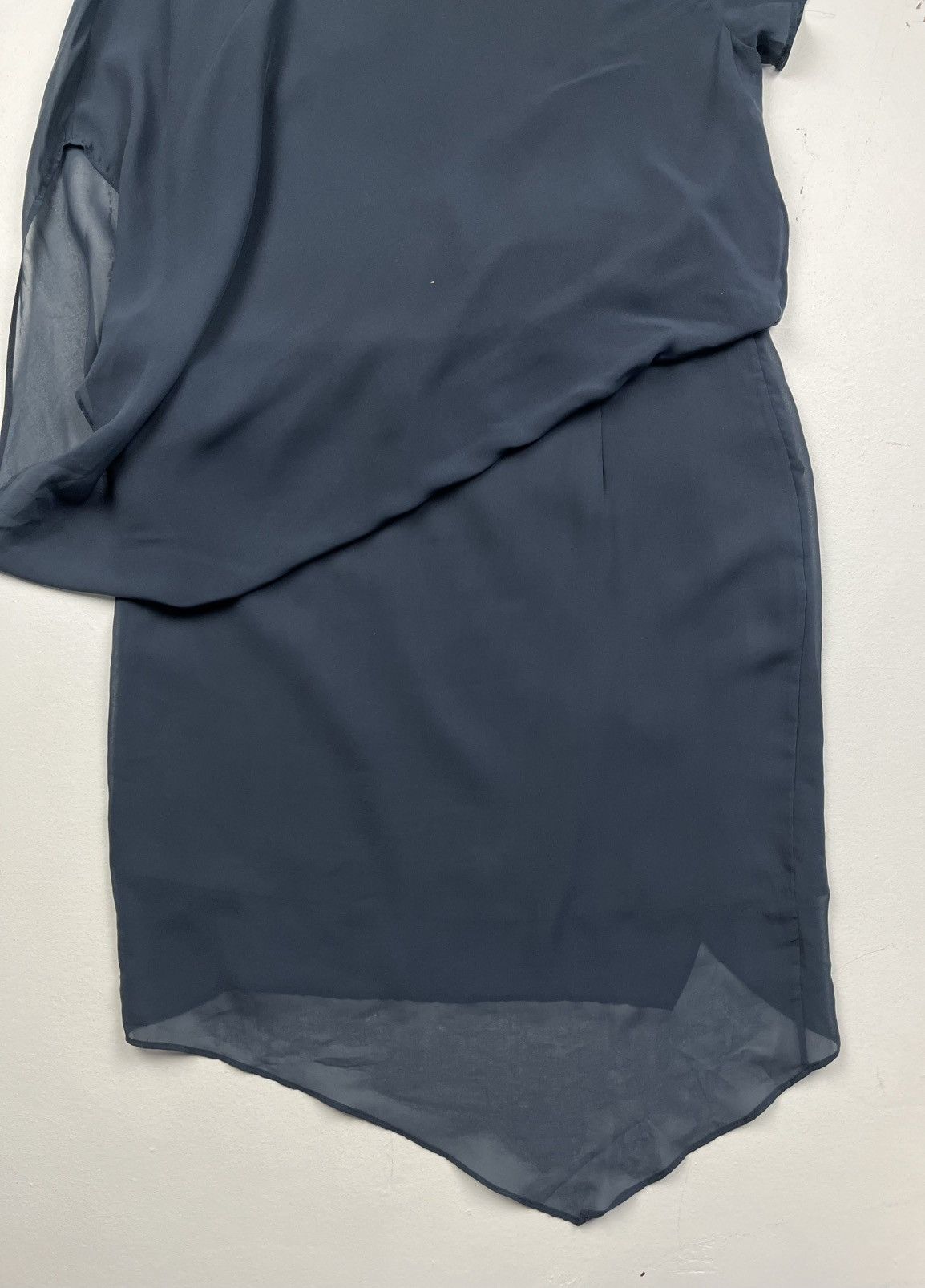 Helmut Lang Helmut Lang Asymmetric Drape Layer Dress Size L / US 10 / IT 46 - 10 Thumbnail