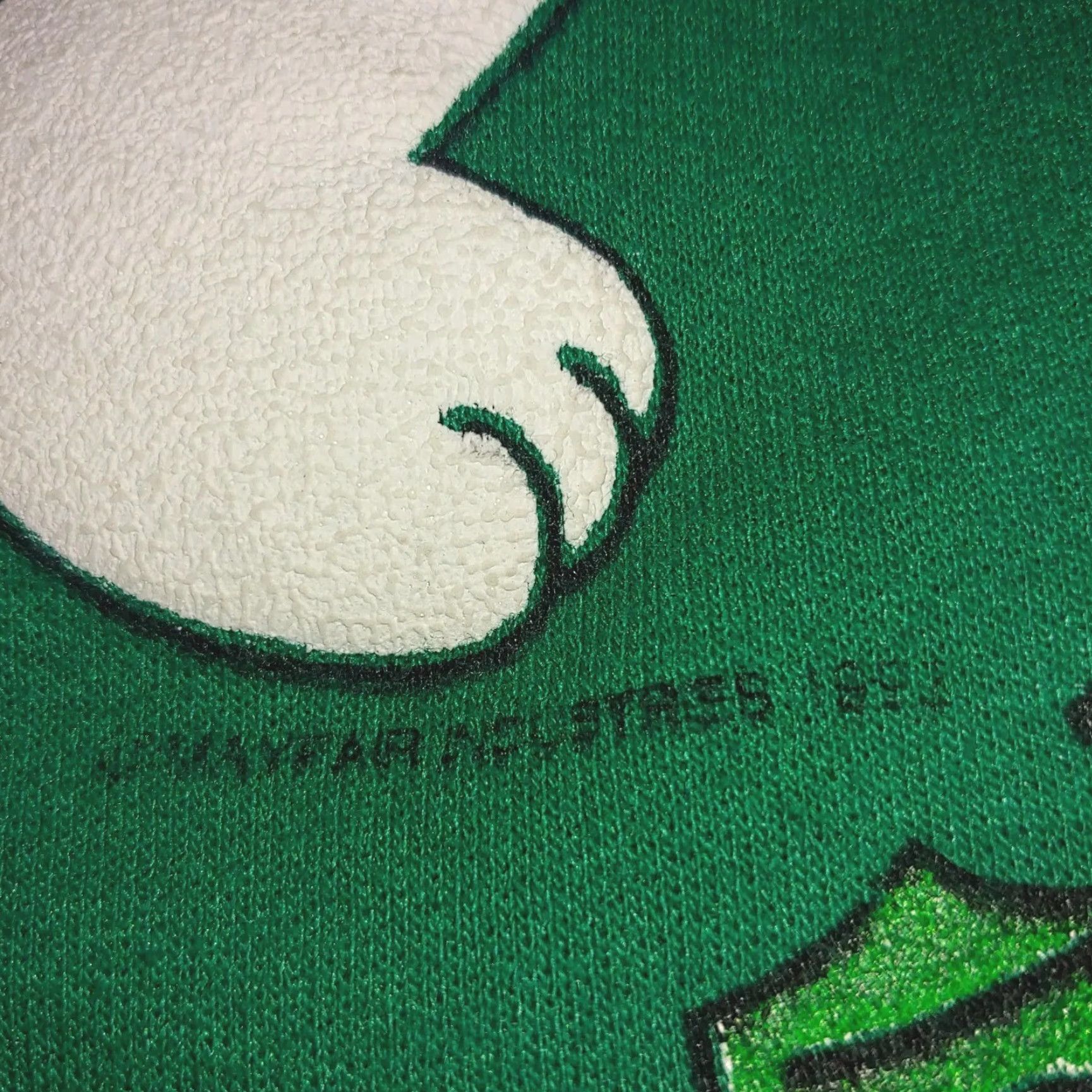 Vintage VINTAGE Jane Colby Christmas Bear Sweatshirt Green M Regular Womens Long Sleeve Glitter Knit Pullover CAD 20.5" Chest Holiday Bear Christmas (Winter) Size M / US 6-8 / IT 42-44 - 4 Thumbnail