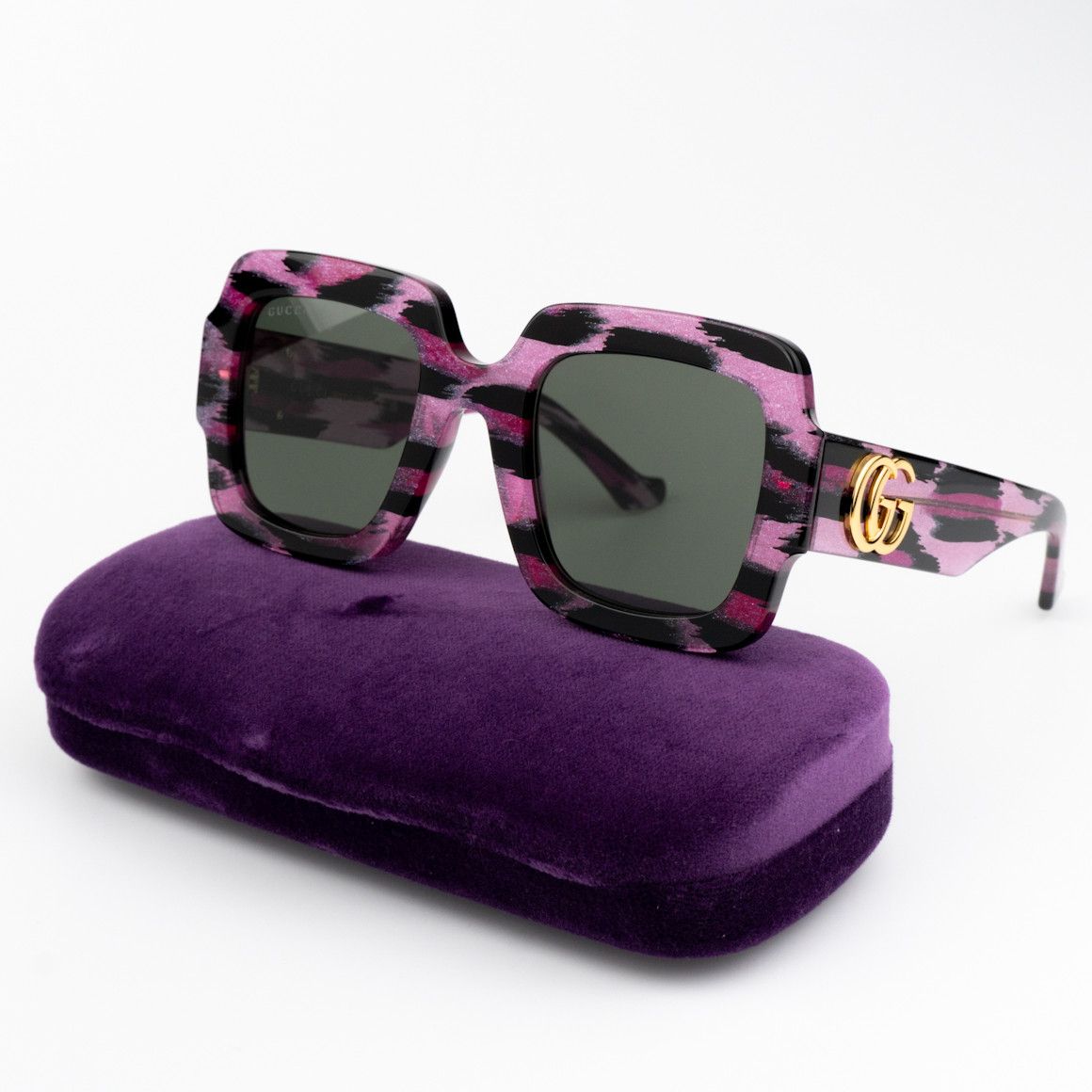 Gucci NEW Gucci GG1547S 003 Black Women Square Sunglasses Size ONE SIZE - 1 Thumbnail