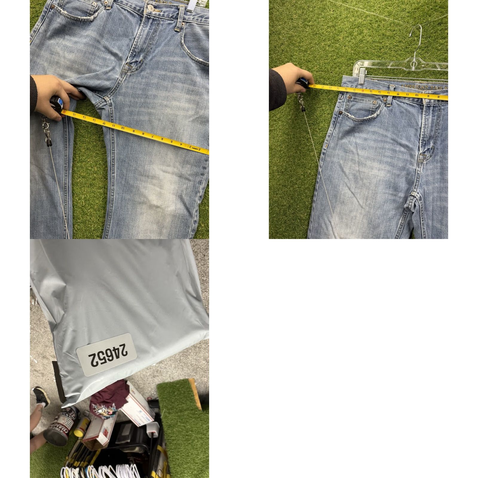 American Eagle Outfitters American Eagle Jeans Mens 36x32 Mid Rise Bootcut Light Wash Denim 5-Pocket Regular Fit Blue Jeans Mens Size US 36 / EU 52 - 8 Thumbnail