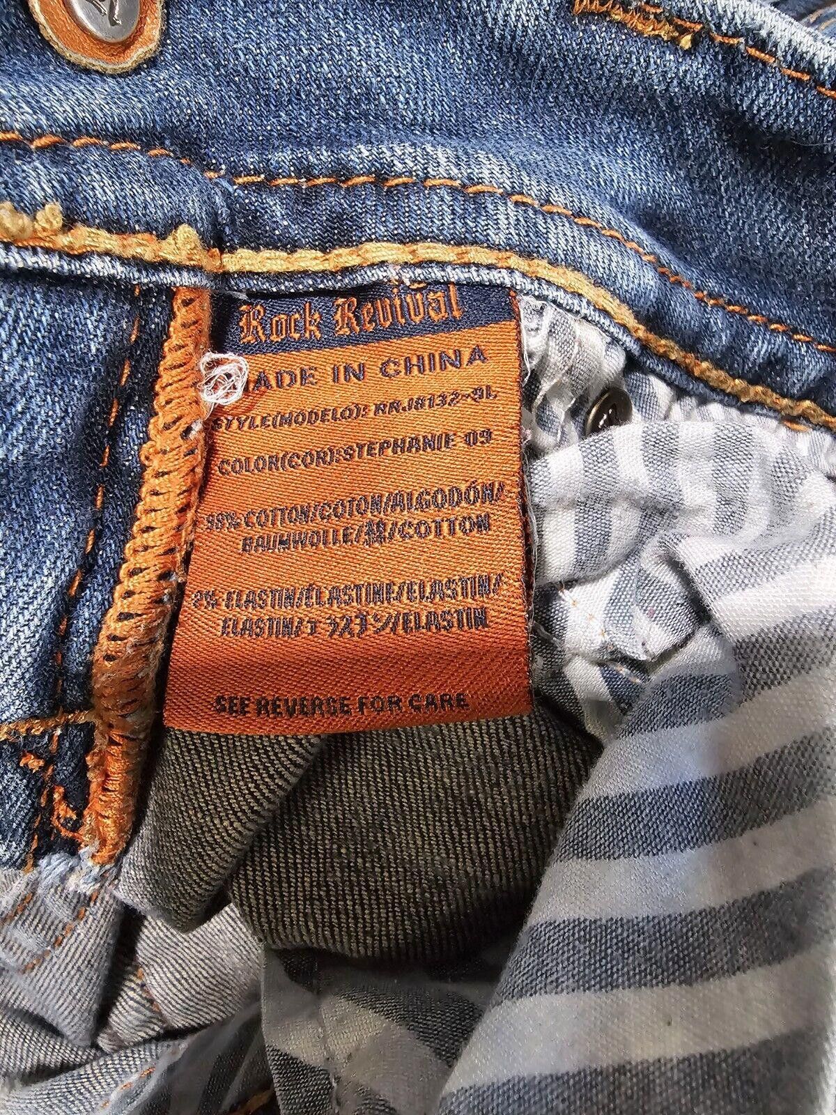Rock Revival Buckle Rock Revival Jean "Stephanie" Boot 24x31 Distressed Size 42" / US 20 - 7 Thumbnail