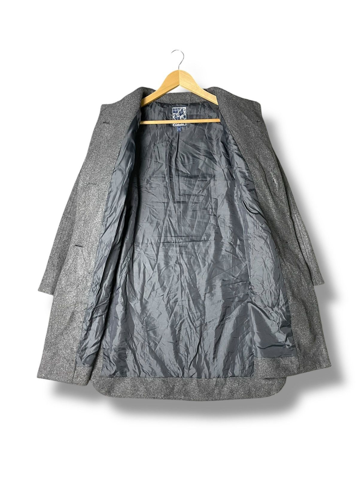 Japanese Brand × Junko Shimada × Vintage Junko Shimada Wool Long Coat (55) Size US XXS / EU 40 - 2 Thumbnail