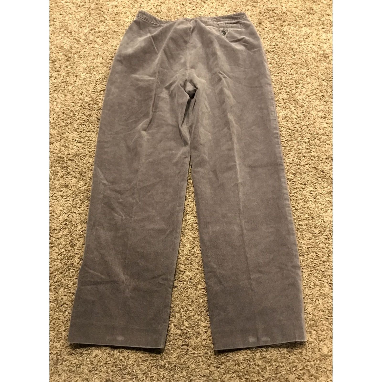 Vintage Casual Corner Annex Pants Womens Gray Corduroy 10P Petite Regular Straight Inseam 27 in Pockets 28 in Waist Designer Vintage No Size 32" / US 10 / IT 46 - 4 Thumbnail