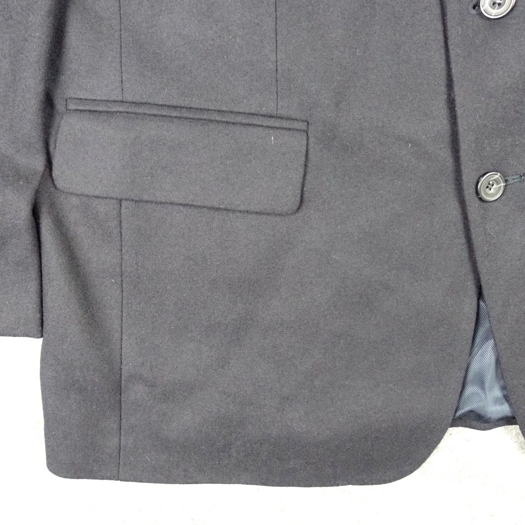 Oscar De La Renta VINTAGE Oscar de la Renta Blazer Mens 44 Blue Wool Cashmere Suit Jacket Sport Coat VTG Size 44R - 5 Thumbnail