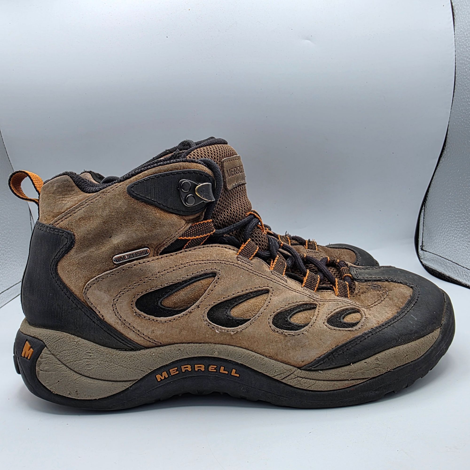 Merrell Merrell Reflex 4 Mens Size 10 Brown Mid Waterproof Hiking Bo Size US 10 / EU 43 - 14 Thumbnail