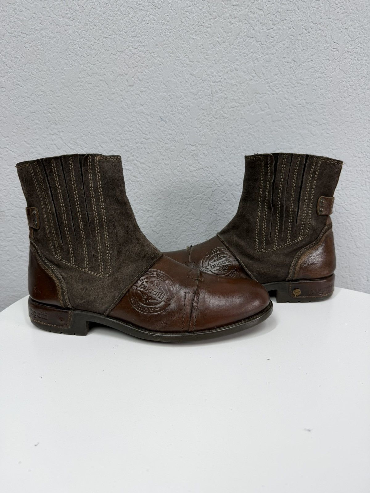 If Six Was Nine Vintage Y2K Brown Leather Side Zip Boots Guidi Marsell Style Size US 9 / EU 42 - 1 Thumbnail