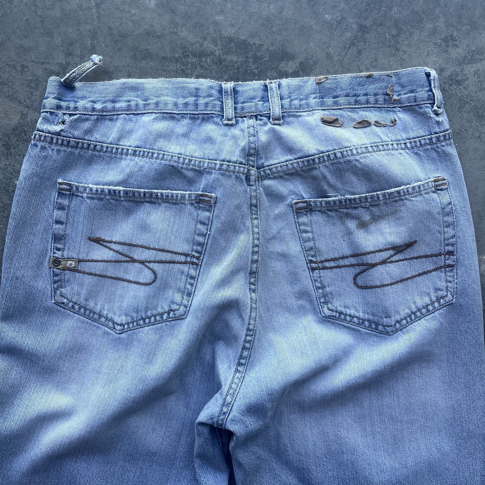 Southpole Vintage Distressed Baggy Southpole Jeans Men 36 X 32 Light W Size US 36 / EU 52 - 2 Thumbnail