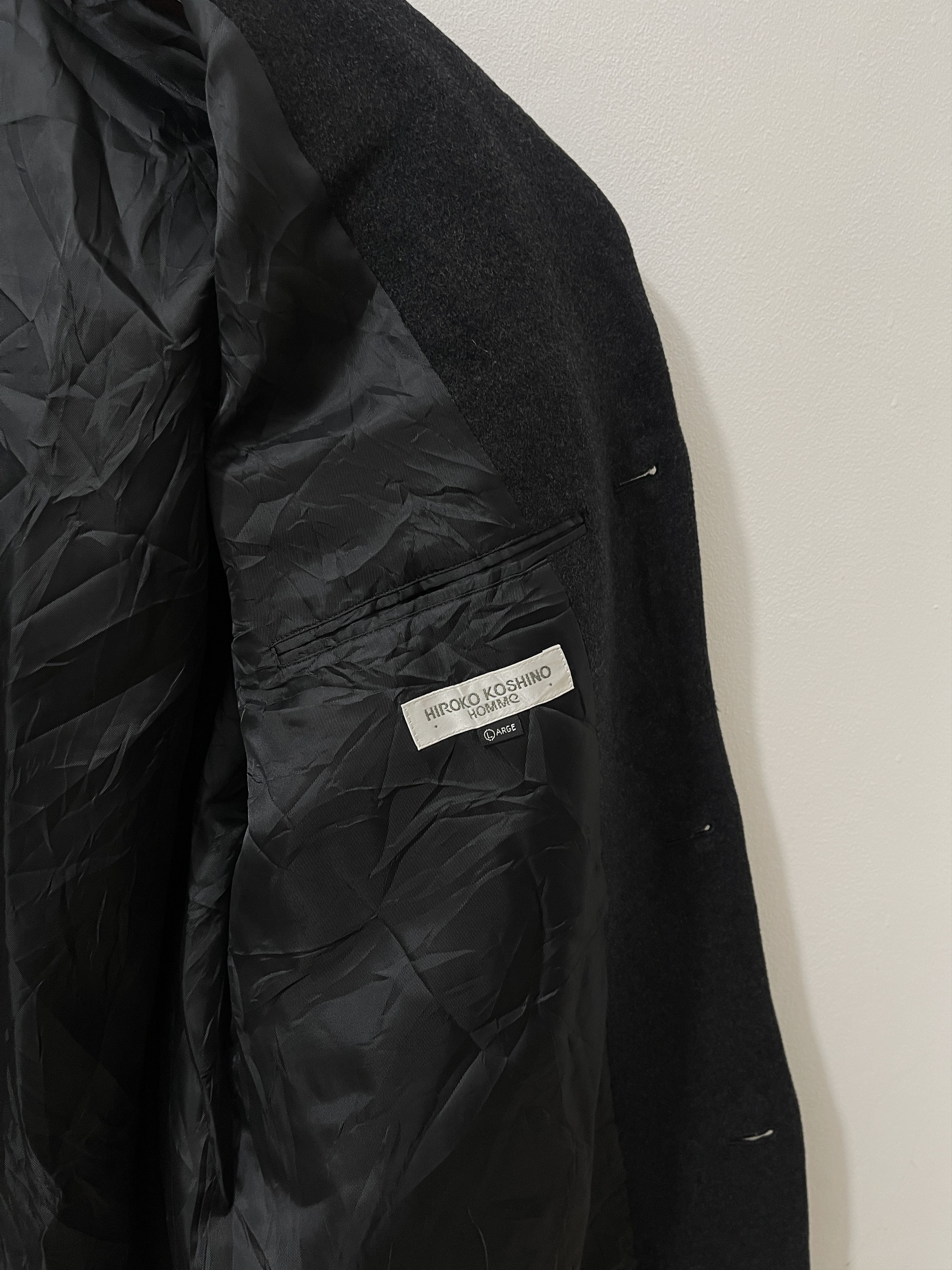 Vintage 90s Hiroko Koshino Homme Japan Archive Wool Jacket Size US L / EU 52-54 / 3 - 5 Thumbnail