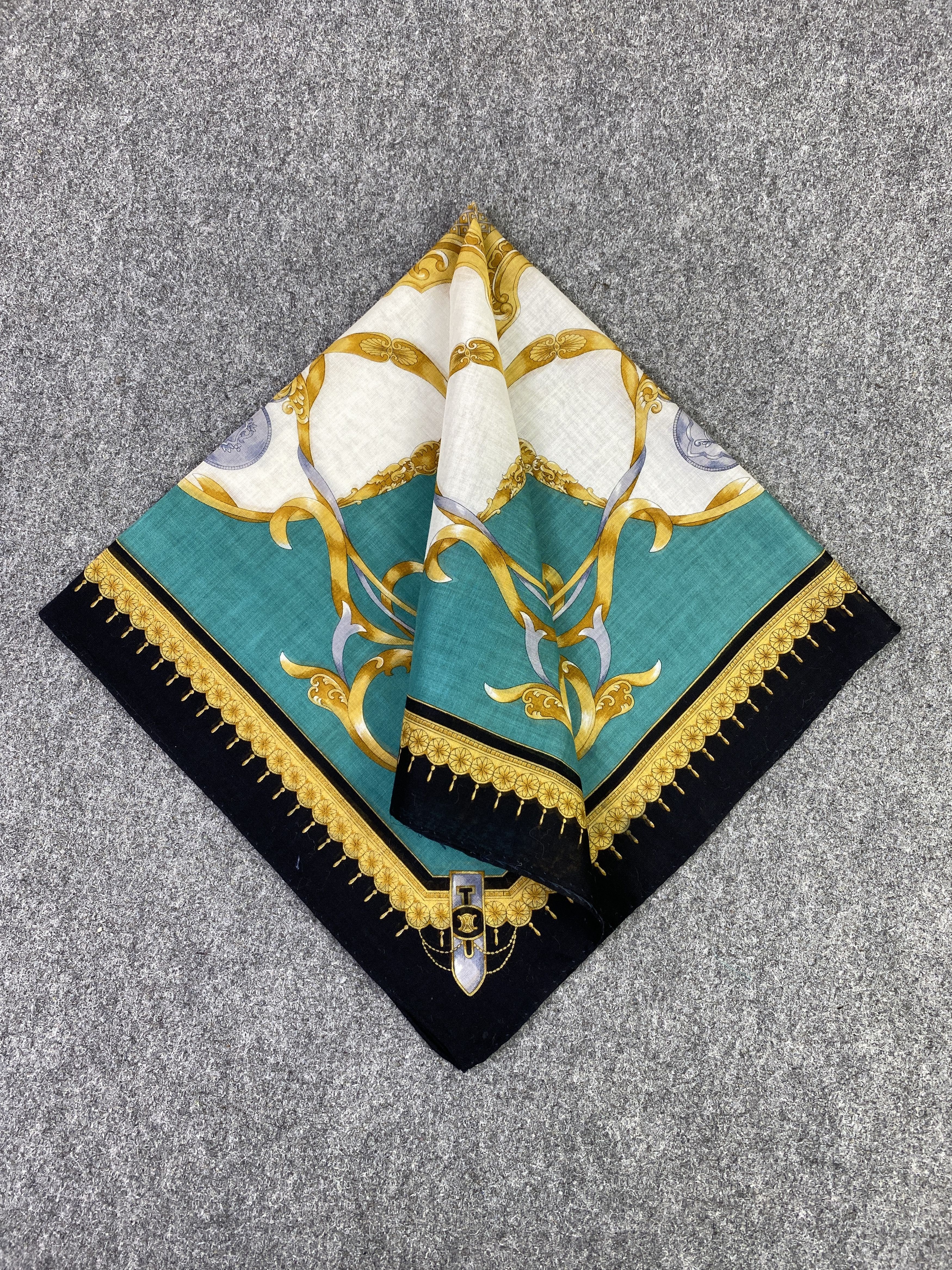 Celine Vintage Celine Handkerchief / Neckerchief KT0147 Size ONE SIZE - 4 Thumbnail