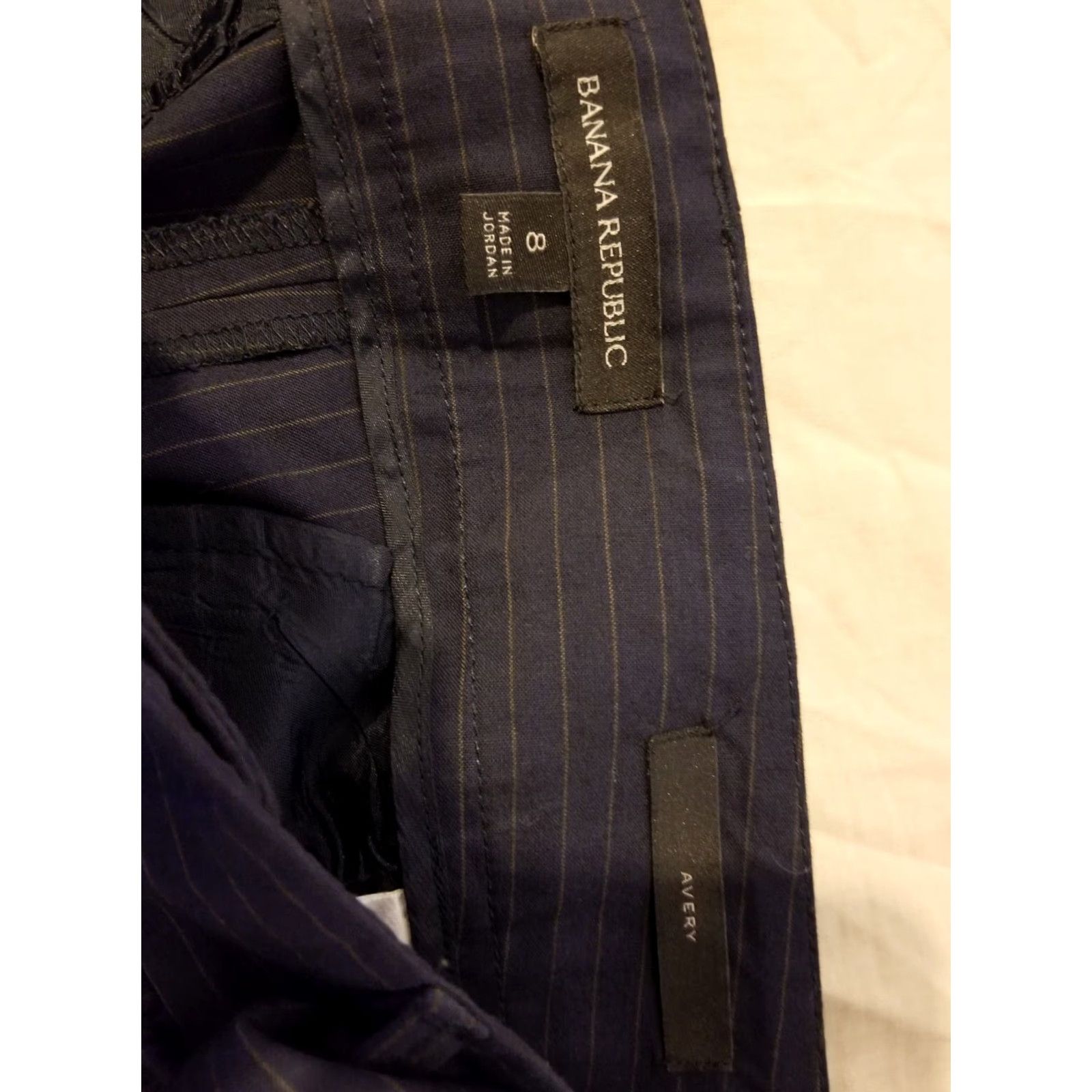 Banana Republic Womens Banana Republic Pants 8 Navy Blue Chino Stretch Dress Shirt? Size 30" / US 8 / IT 44 - 5 Thumbnail