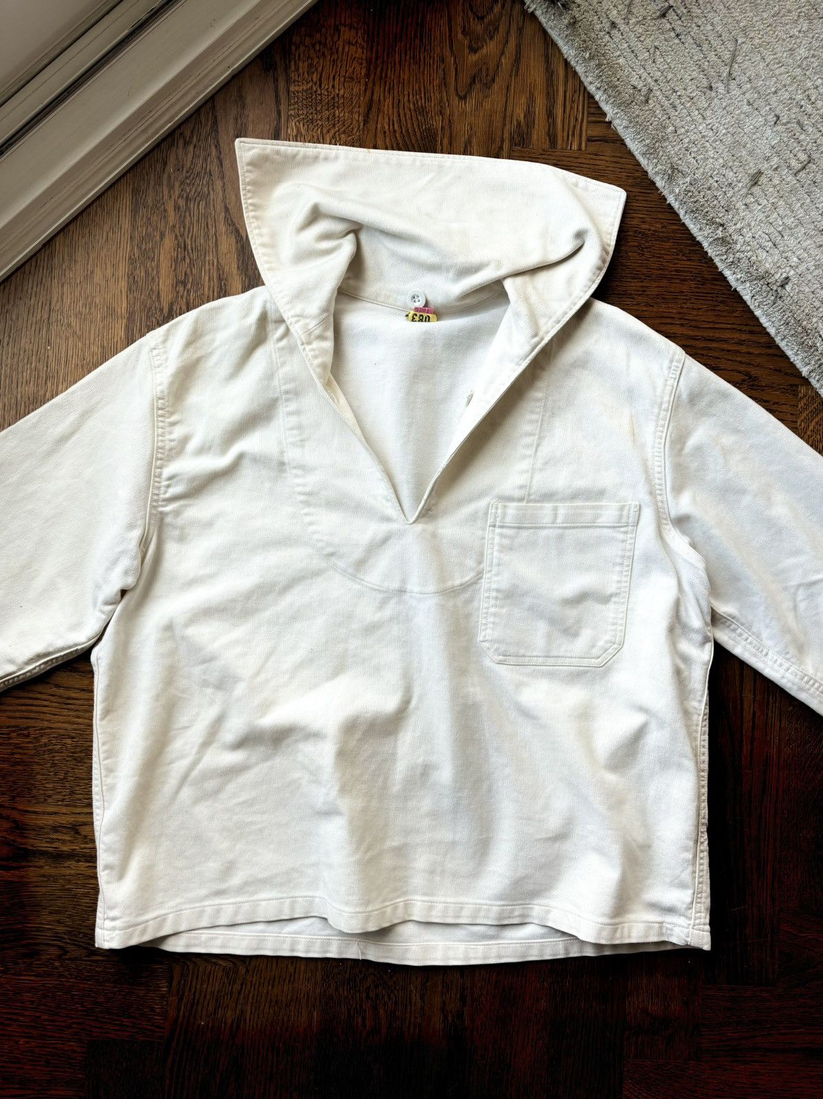 Vintage 1960s East German Navy Smock Vintage Canvas Soviet Sailor US Size US M / EU 48-50 / 2 - 10 Thumbnail