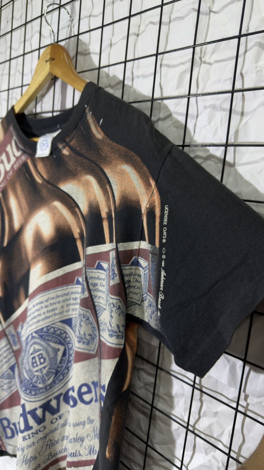 Vintage Rare vintage 1993 budweiser fullprint tee shirt Size US XL / EU 56 / 4 - 7 Thumbnail