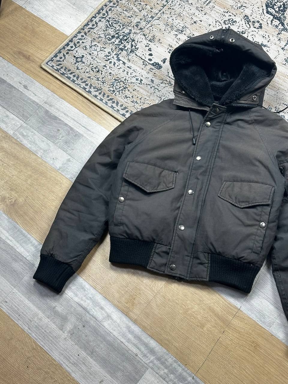 Japanese Brand Avant Garde Vintage Faded Cropped Bomber Jacket Size M / US 6-8 / IT 42-44 - 3 Thumbnail