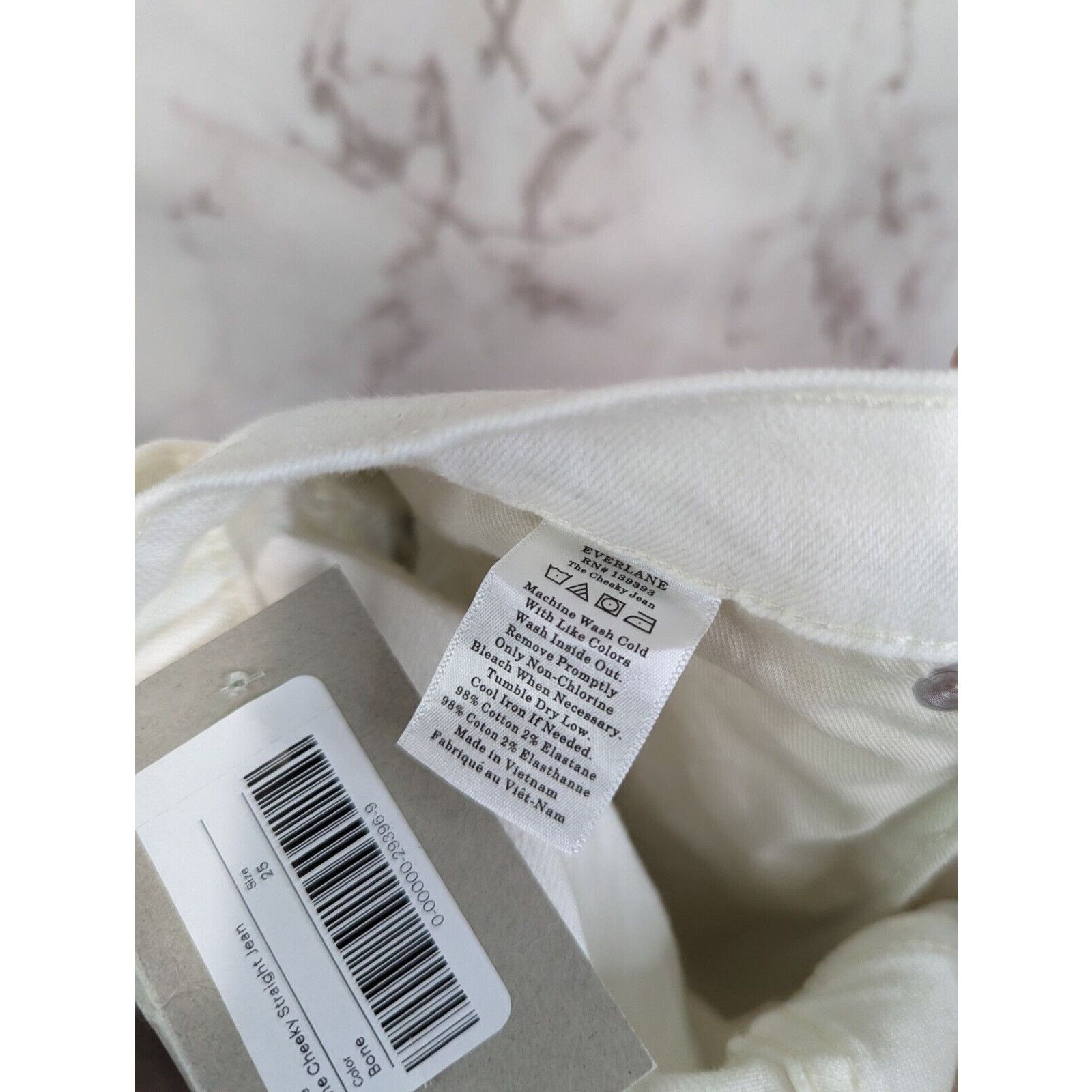 Everlane Everlane Jean Women 25 Cheeky Straight White Crop Denim Size 25" / US 0 / IT 36 - 8 Thumbnail