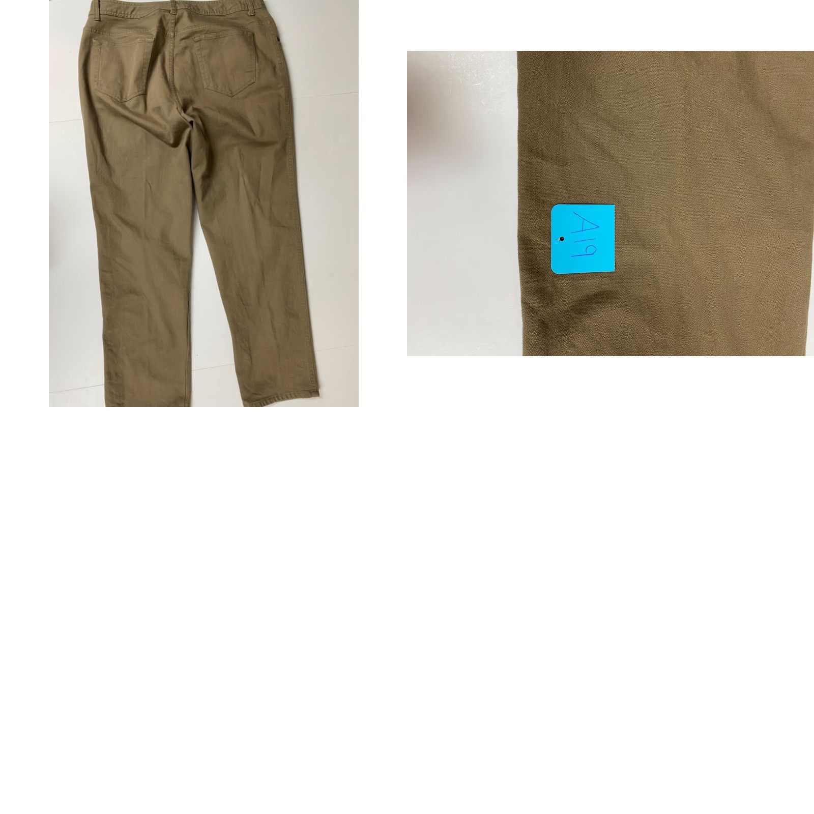 Bill Blass Bill Blass Womens Chino Pants 14P Brown Straight Stretch Size 36" / US 14 / IT 50 - 8 Thumbnail