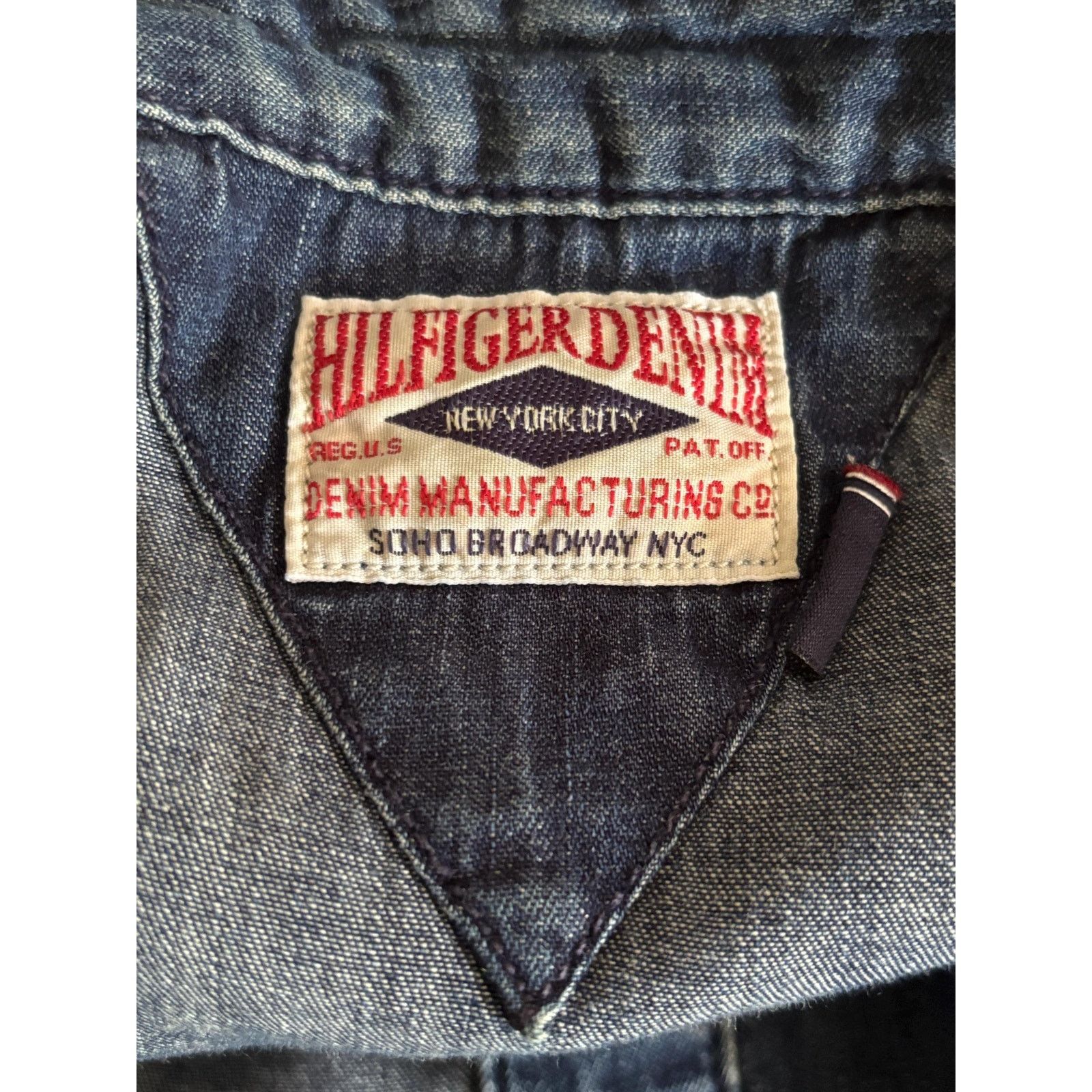 Tommy Hilfiger Vintage Hilfiger Snap Shirt Y2K Flag PatchRare Denim Archive Size US M / EU 48-50 / 2 - 5 Thumbnail