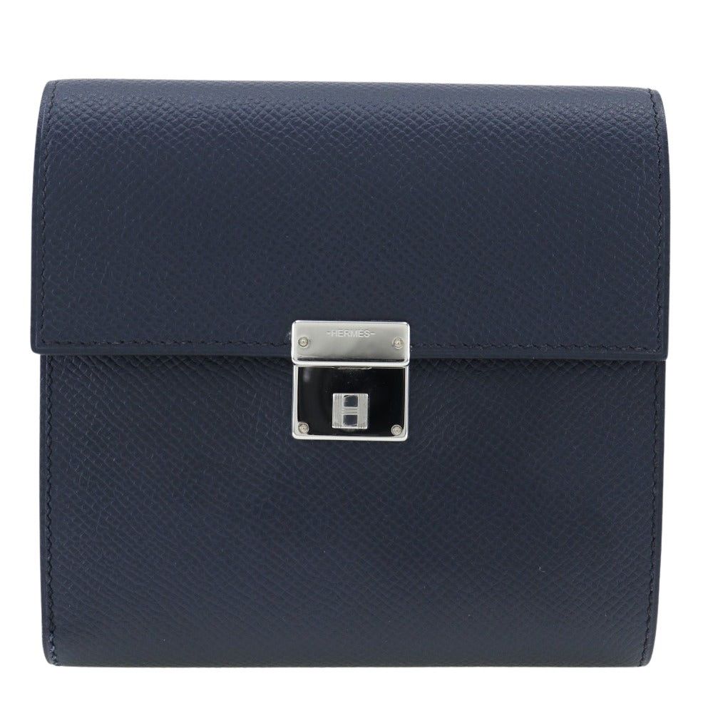 image of Hermes Clic 12 Wallet in Black, Women's
