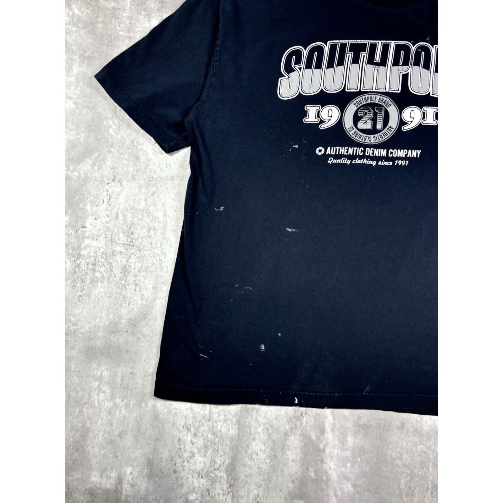 Southpole VINTAGE Southpole T Shirt Black Grunge 90s 2XL Mens Short Sleeve Crew Neck Graphic Print Vintage Size US XXL / EU 58 / 5 - 2 Thumbnail