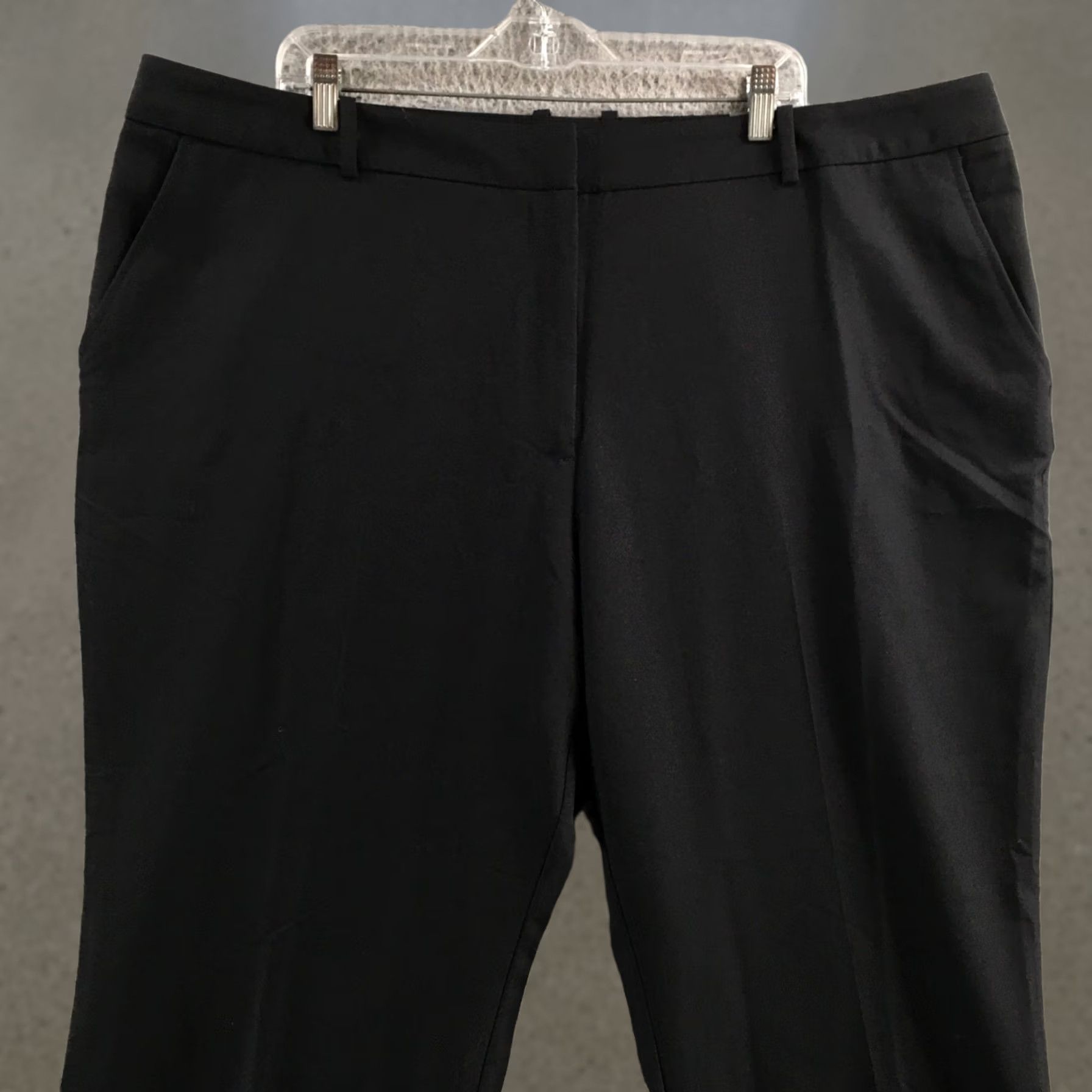 Worthington Worthington Trousers Dress Pants Womens 22W Black High Rise Flat Front NEW Pants Women Size 40" / US 18 - 1 Thumbnail