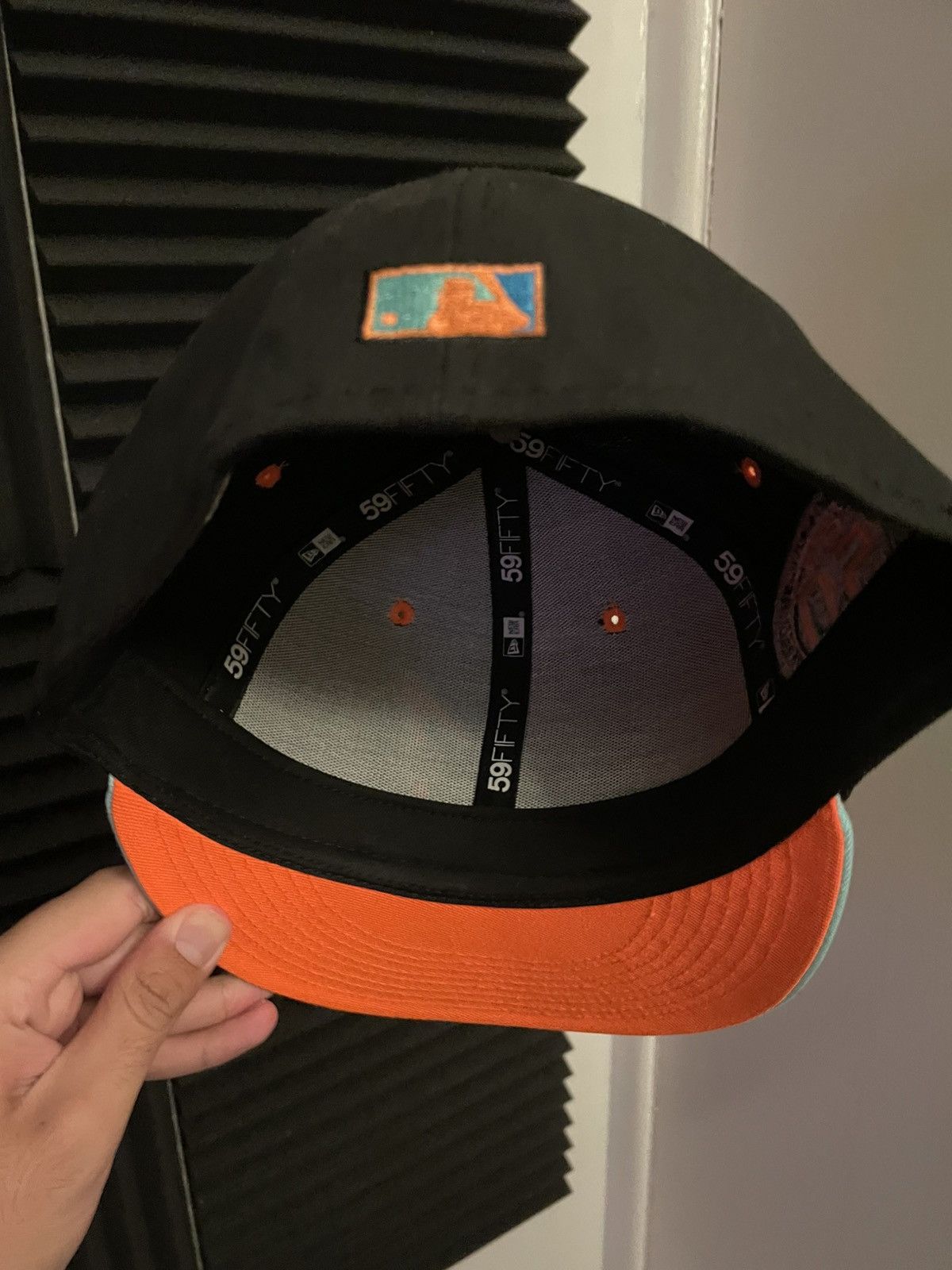 New Era 7 1/2 Capsule Hats Anaheim Angels Halloween FNF fitted hat Size ONE SIZE - 3 Thumbnail