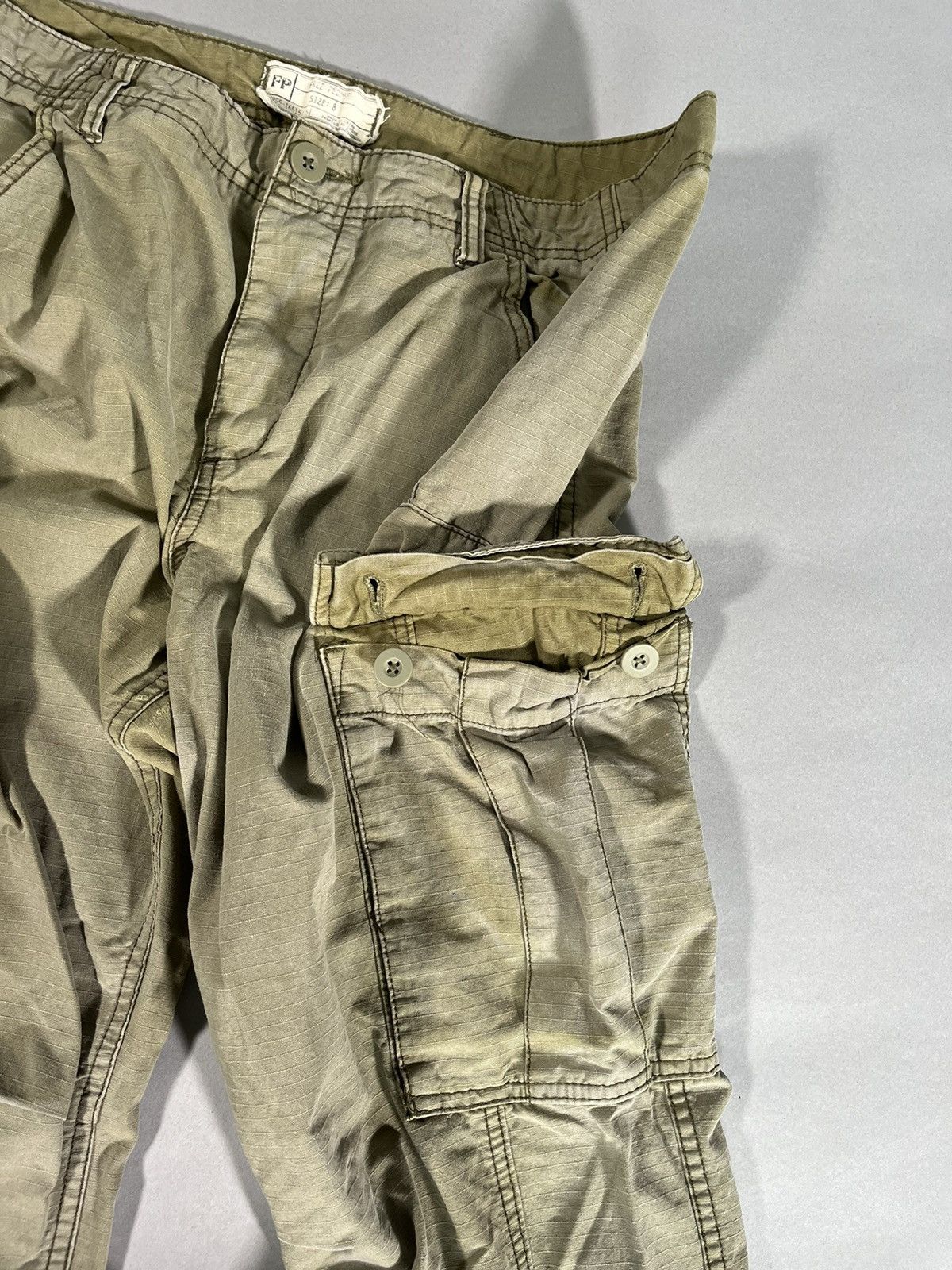 Free People Free People Faded Tactical Military Cargo Pants Size 30" / US 8 / IT 44 - 4 Thumbnail