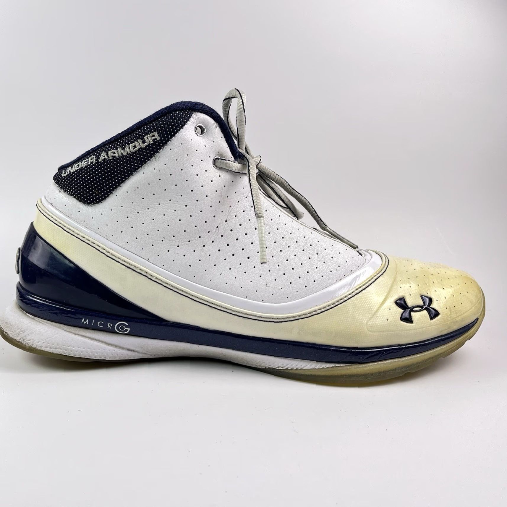 Under Armour Under Armour Micro G Men’s Sneakers Basketball White Blue 11.5 1225968-106 U A Torch Torch, Pre-owned Size US 11 / EU 44 - 2 Thumbnail