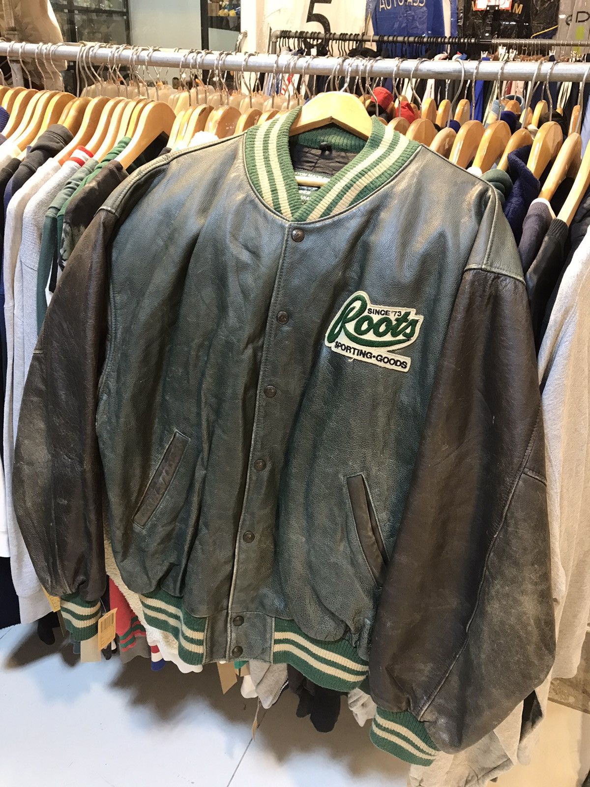 Ford × Vintage Vintage Ford Racing Leather Bomber Jacket Size US XL / EU 56 / 4 - 2 Thumbnail