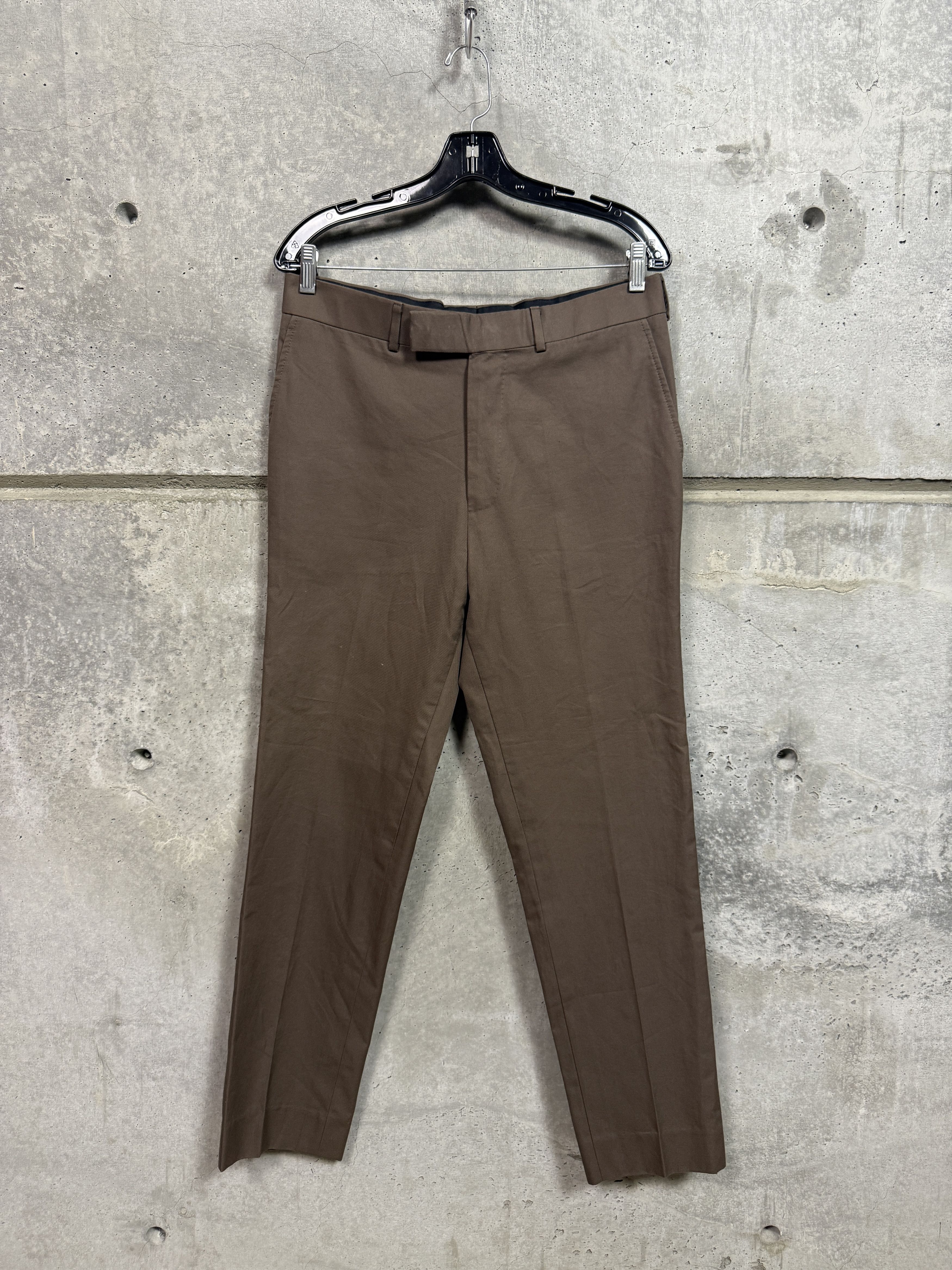 Kingsman Kingsman Brown Cotton Moleskin Suit Pants Size US 34 / EU 50 - 1 Thumbnail
