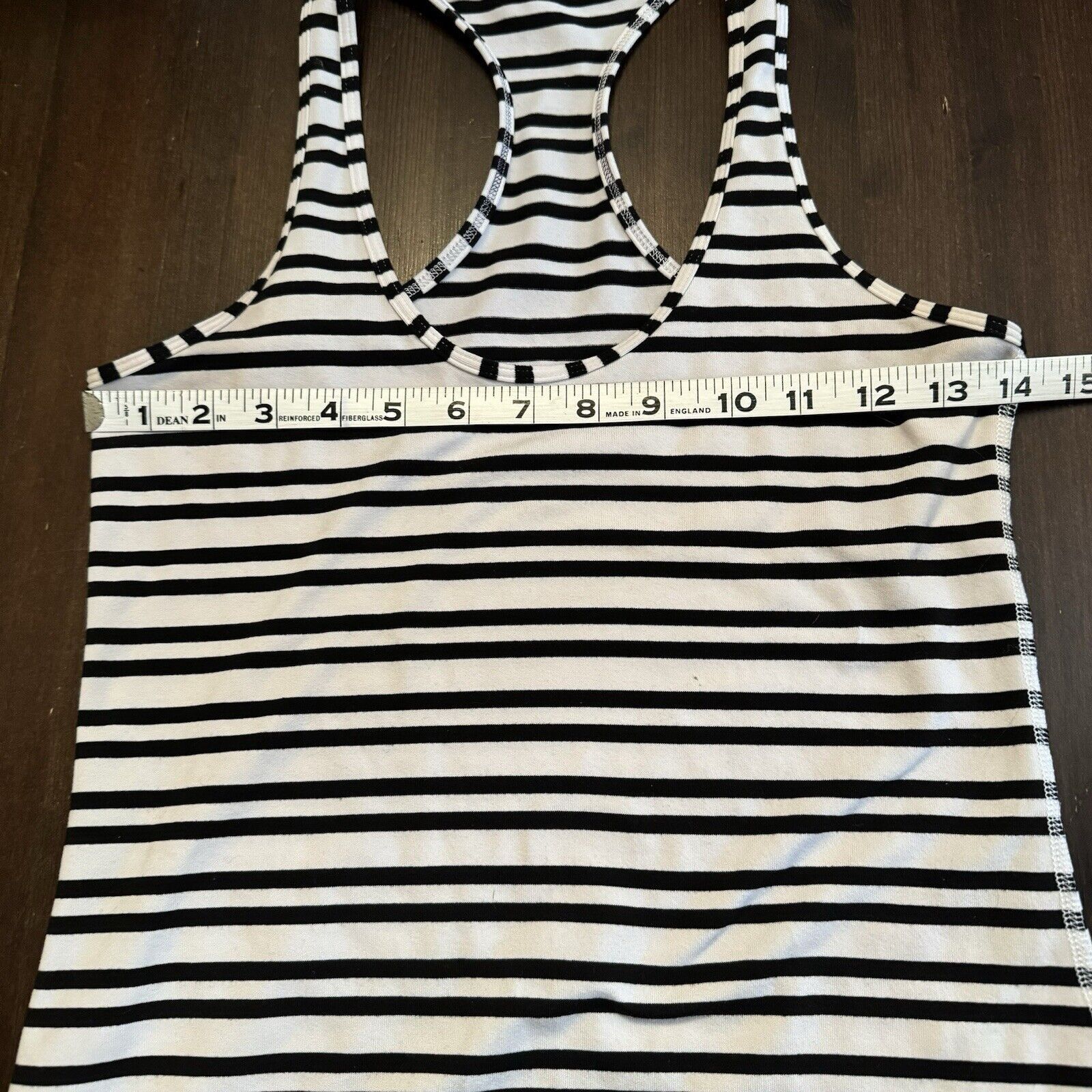 Lululemon LULULEMON Cool Racerback Tank Top Black White Apex Stripe 0 Size XS / US 0-2 / IT 36-38 - 8 Thumbnail
