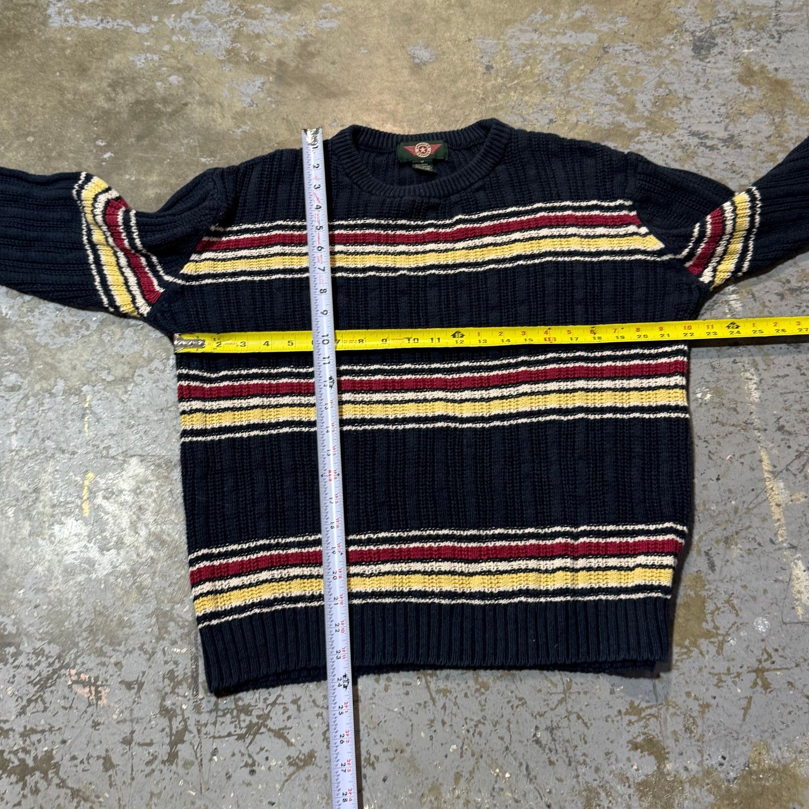 Vintage Vintage Striped Knit Sweater Size US M / EU 48-50 / 2 - 3 Thumbnail